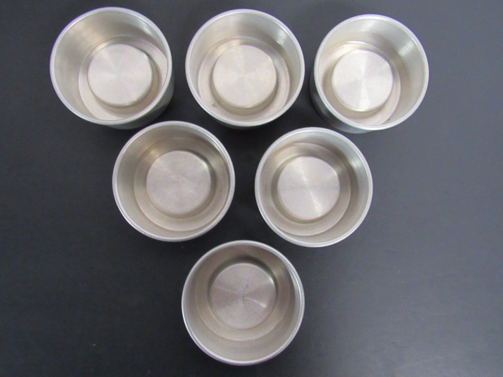 6 Vintage Mary Ann's Aluminum Cake Shell Pans Lancaster, PA Patented Aug 23 1921 6 Vintage Mary Ann's Aluminum Cake Shell Pans Lancaster, PA Patented Aug 23 1921