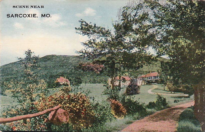 Postcard Scene Near Sarcoxie MO 