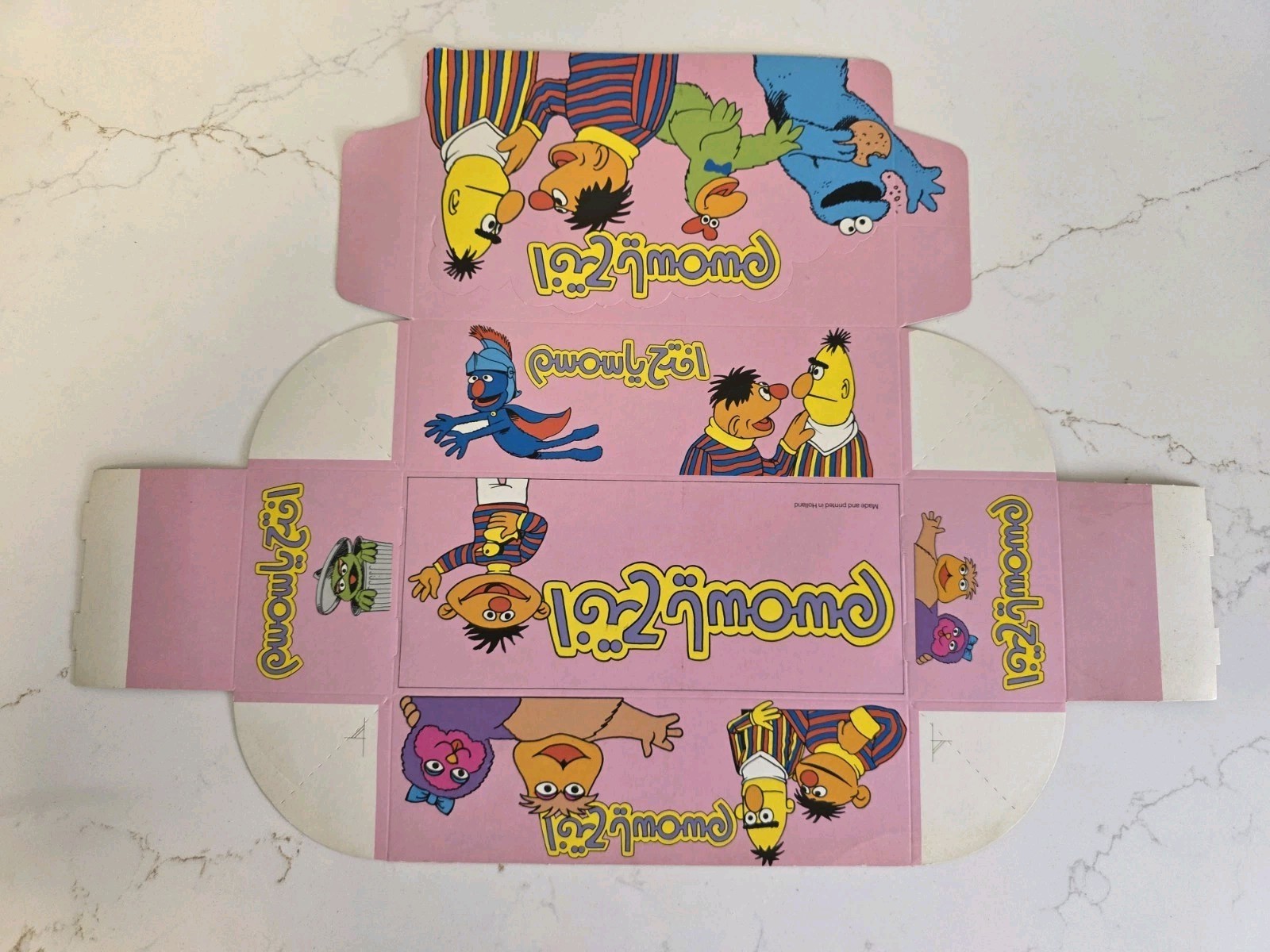 Vintage 1989 Monty Gum Sesame Street Sticker Pack Display Box Unassembled Vintage 1989 Monty Gum Sesame Street Sticker Pack Display Box Unassembled