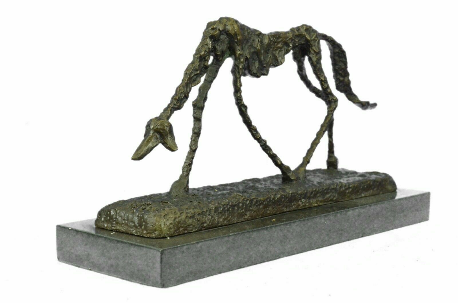 Cubist Handcrafted Genuine Bronze “Dog” (1951) sculpture as a form of self-portr