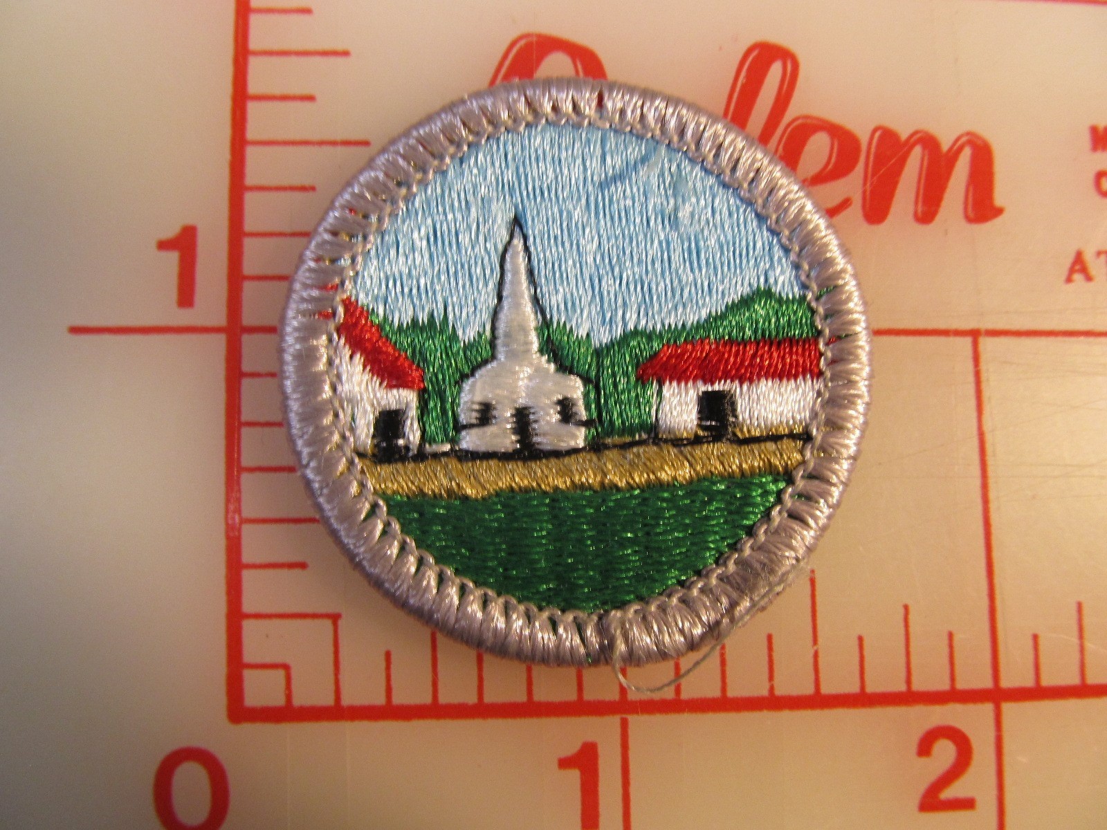 Citizenship in the Community merit badge plastic backed patch (oP)