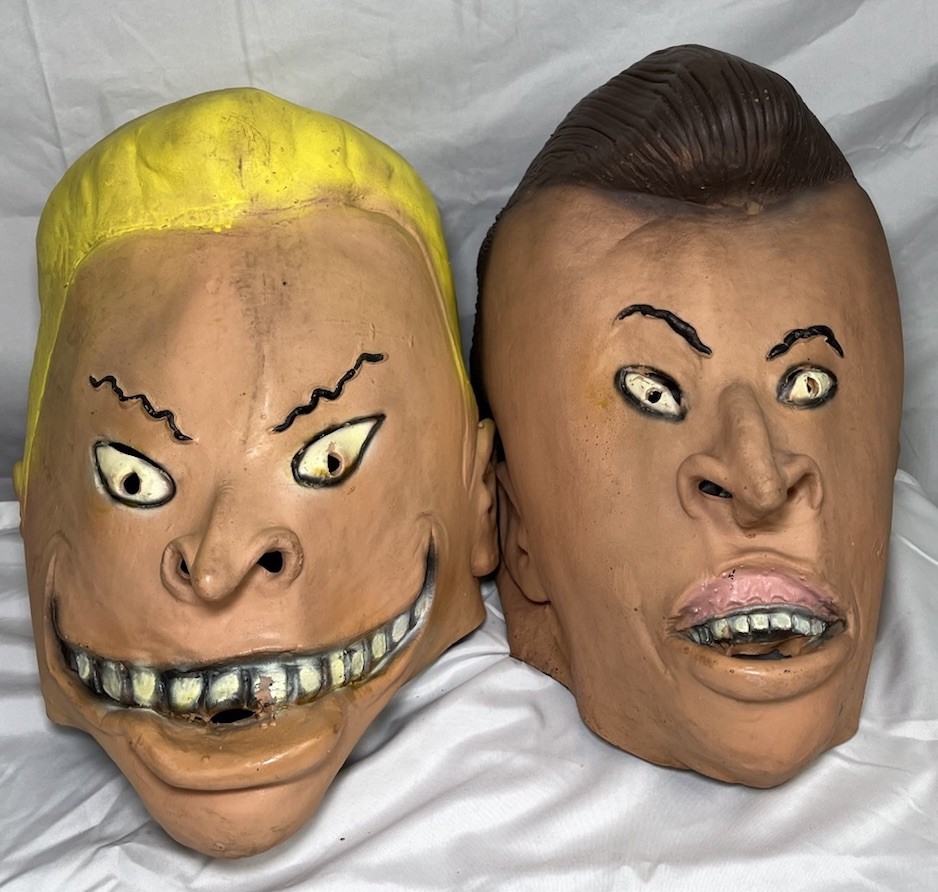 VTG 1993 Beavis and Butt-Head Halloween Rubber Masks Set MTV Networks READ More VTG 1993 Beavis and Butt-Head Halloween Rubber Masks Set MTV Networks READ More