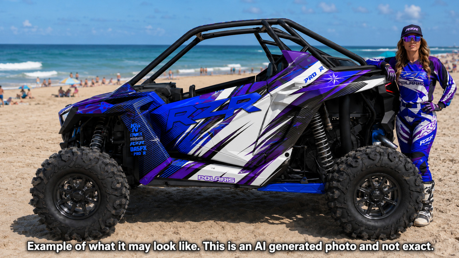 2022-2024 Polaris RZR Pro R OAGFX Graphics Kit D35-1 Blue