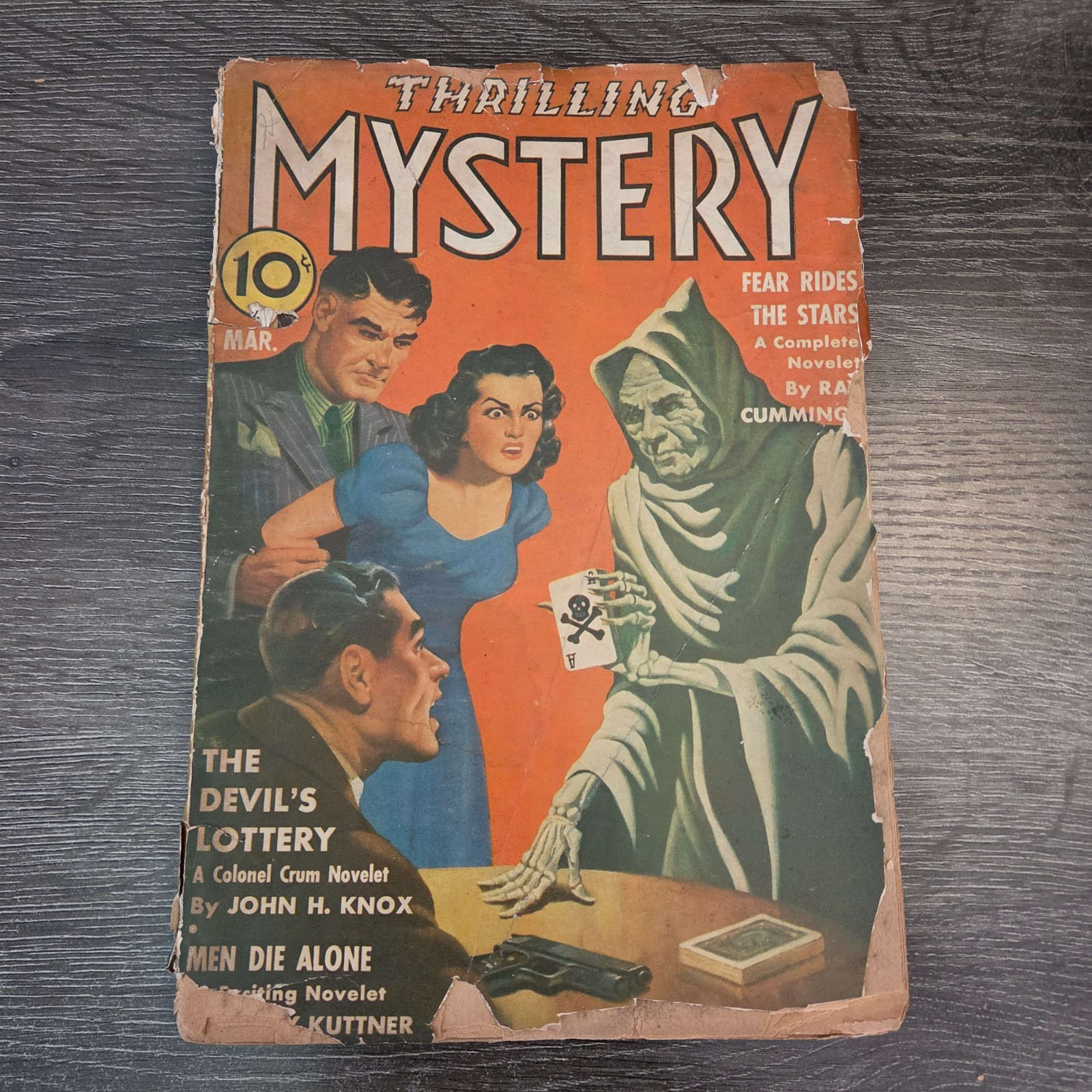 Pulp: Thrilling Mystery March 1941 Vol 16 No. 2 Devil\'s Lottery Vintage Magazine Pulp: Thrilling Mystery March 1941 Vol 16 No. 2 Devil\'s Lottery Vintage Magazine