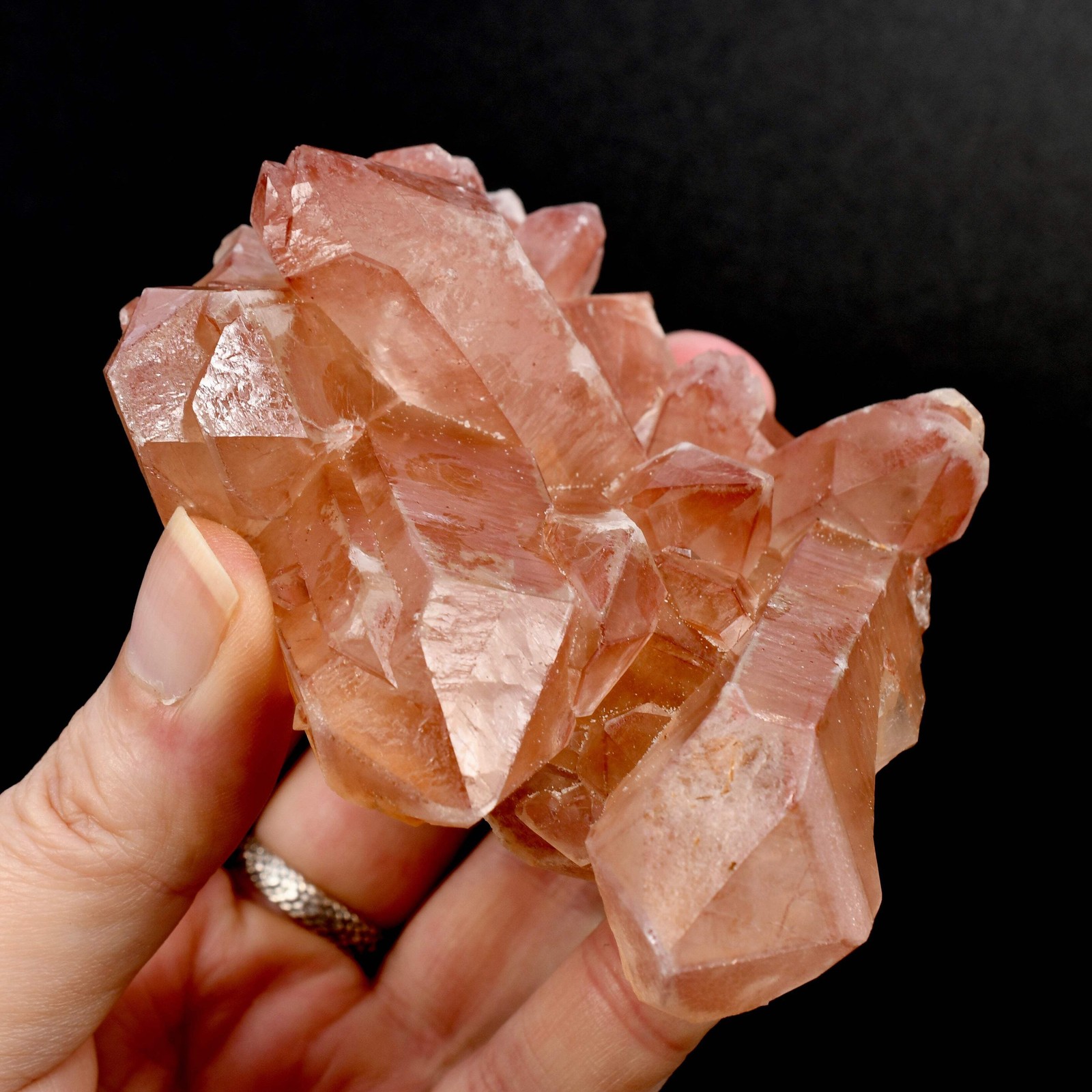 RARE ET DT Floater Pink Lemurian Quartz Crystal Dreamsicle, Natural 4\