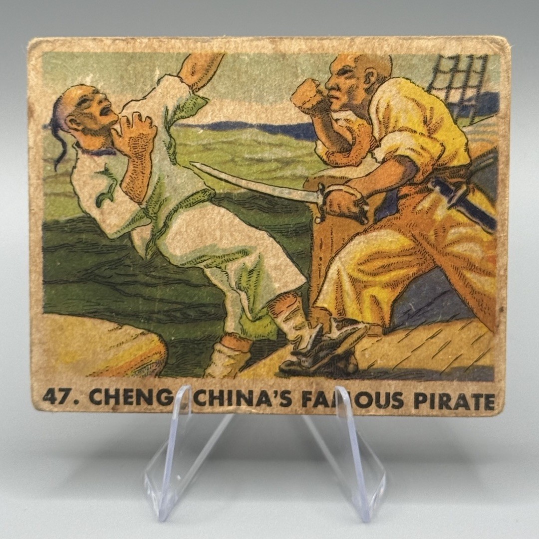 RARE 1936 GUM INC. CHENG FAMOUS PIRATE # 47 GOOD / VERY GOOD RARE 1936 GUM INC. CHENG FAMOUS PIRATE # 47 GOOD / VERY GOOD