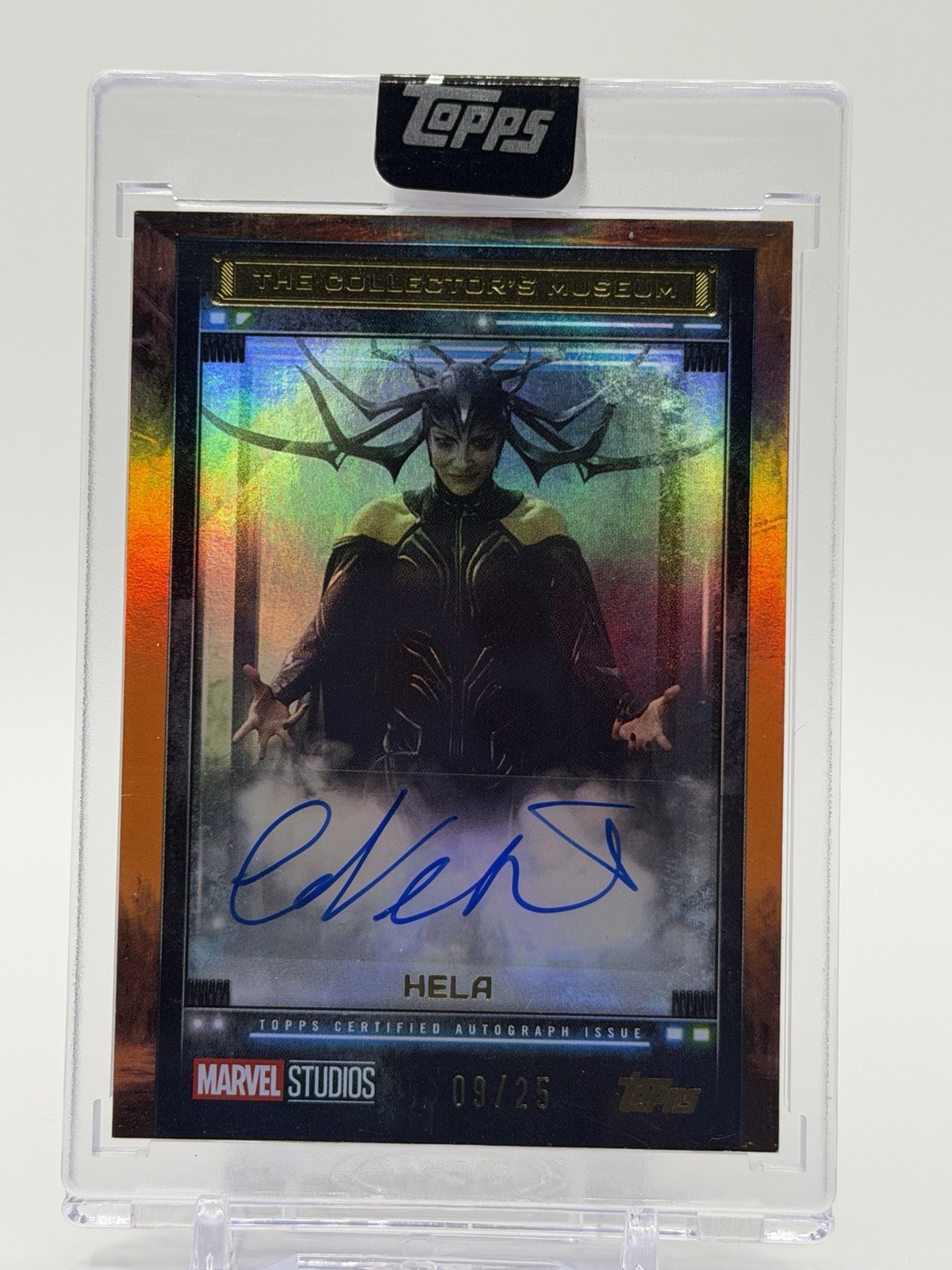 Topps 2025 Marvel The Collector Hela Cate Blanchett Auto TM-CB 9/25