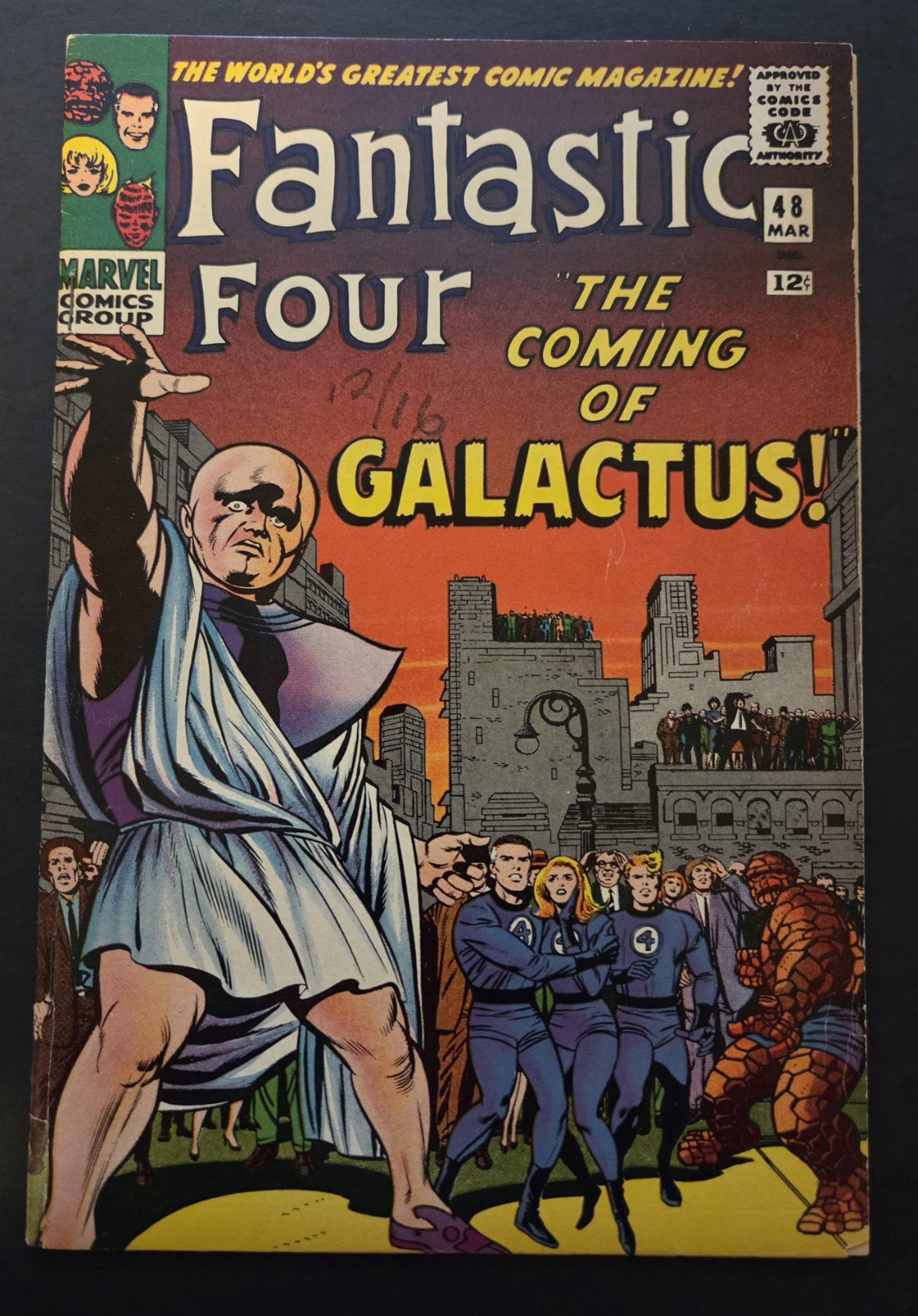 FANTASTIC FOUR #48 (1966) 1ST SILVER SURFER & GALACTUS PANEL & AD CLIPPED FANTASTIC FOUR #48 (1966) 1ST SILVER SURFER & GALACTUS PANEL & AD CLIPPED