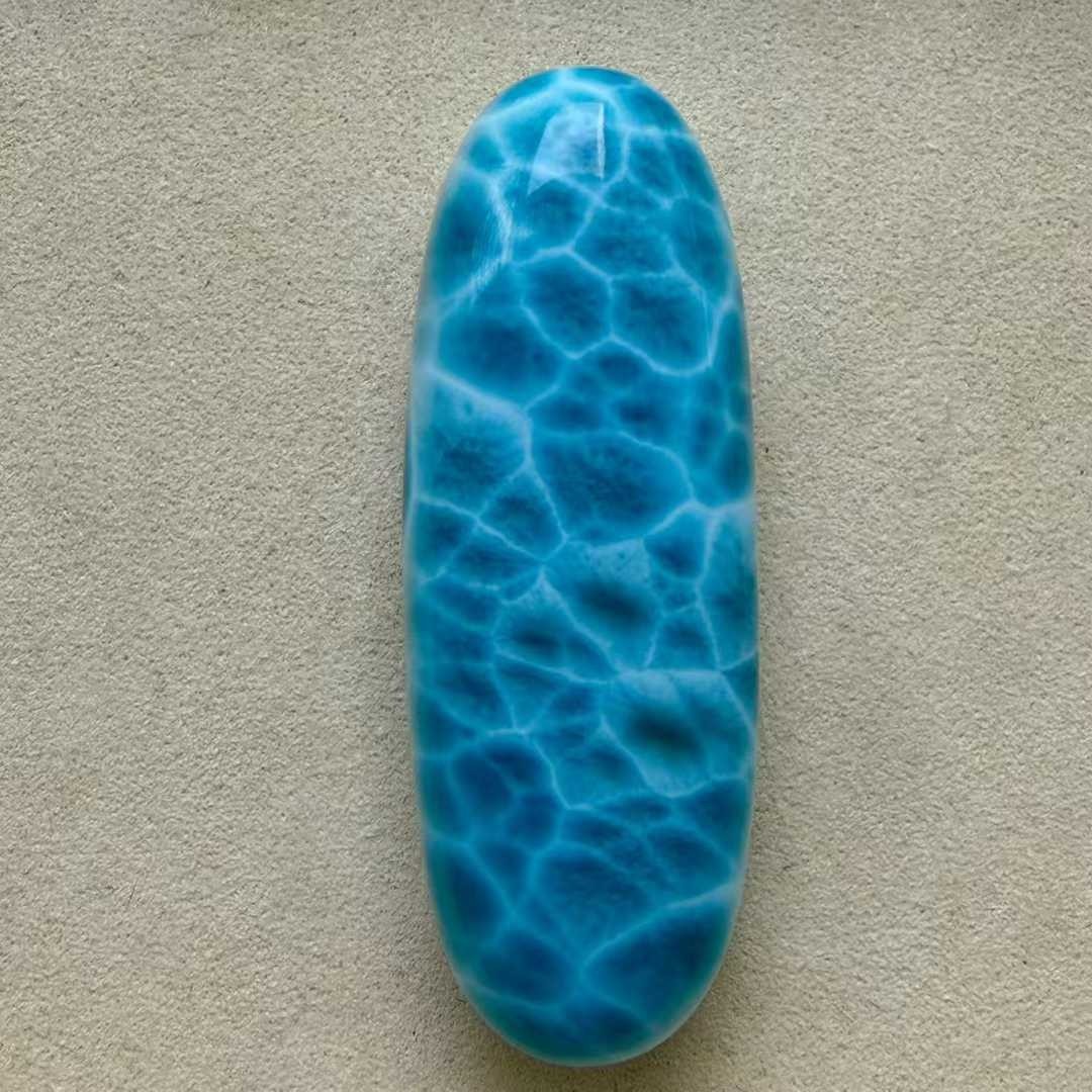 40g Natural larimar oval Quartz Crystal pendant Mineral gem Reiki energy 40g Natural larimar oval Quartz Crystal pendant Mineral gem Reiki energy