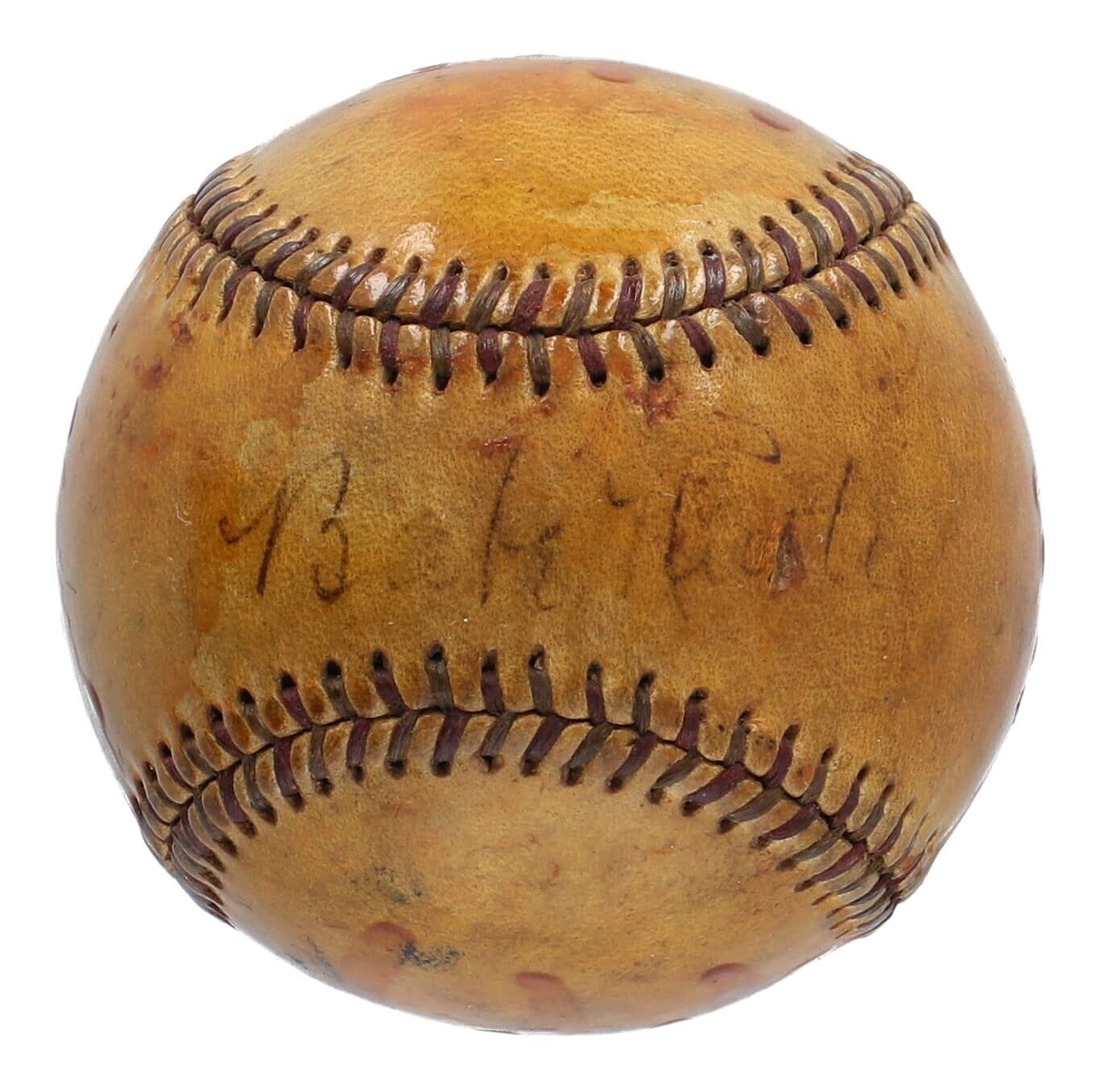 Babe Ruth Single Signed Baseball Autograph - JSA Certified LOA - Auto Grade 4