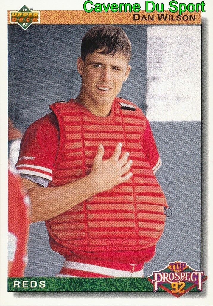 072 DAN WILSON TP CINCINNATI REDS BASEBALL CARD UPPER DECK 1992