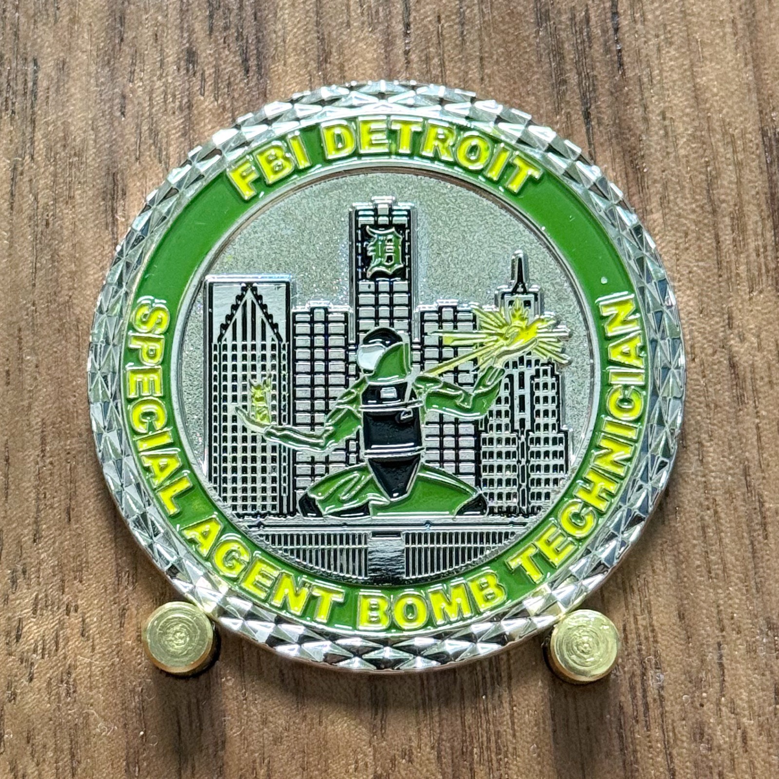 FBI Detroit Bomb Technician Special Agent Challenge Coin  W#3