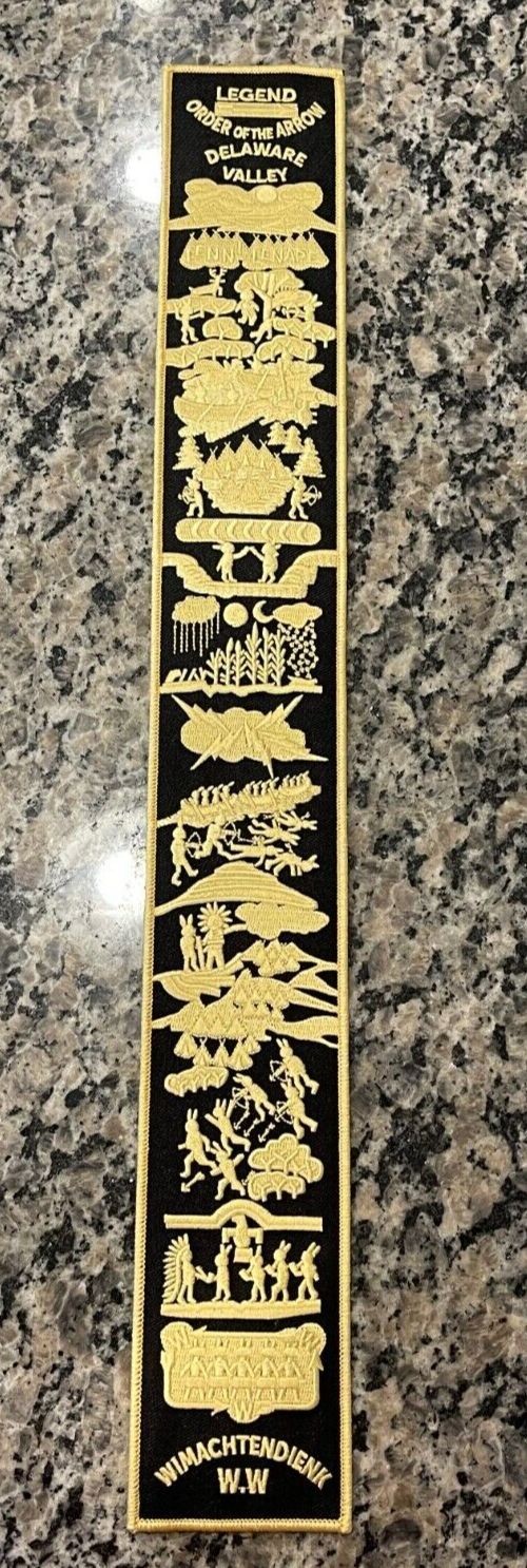 Boy Scout of America OA Lodge Order of the Arrow Legend Strip Patch Gold/Black Boy Scout of America OA Lodge Order of the Arrow Legend Strip Patch Gold/Black