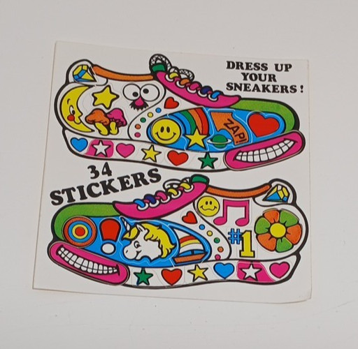 Vintage 1980s Sneaker Stickers Sheet Star Bright Neat Feet Dress Up Your Shoes Vintage 1980s Sneaker Stickers Sheet Star Bright Neat Feet Dress Up Your Shoes