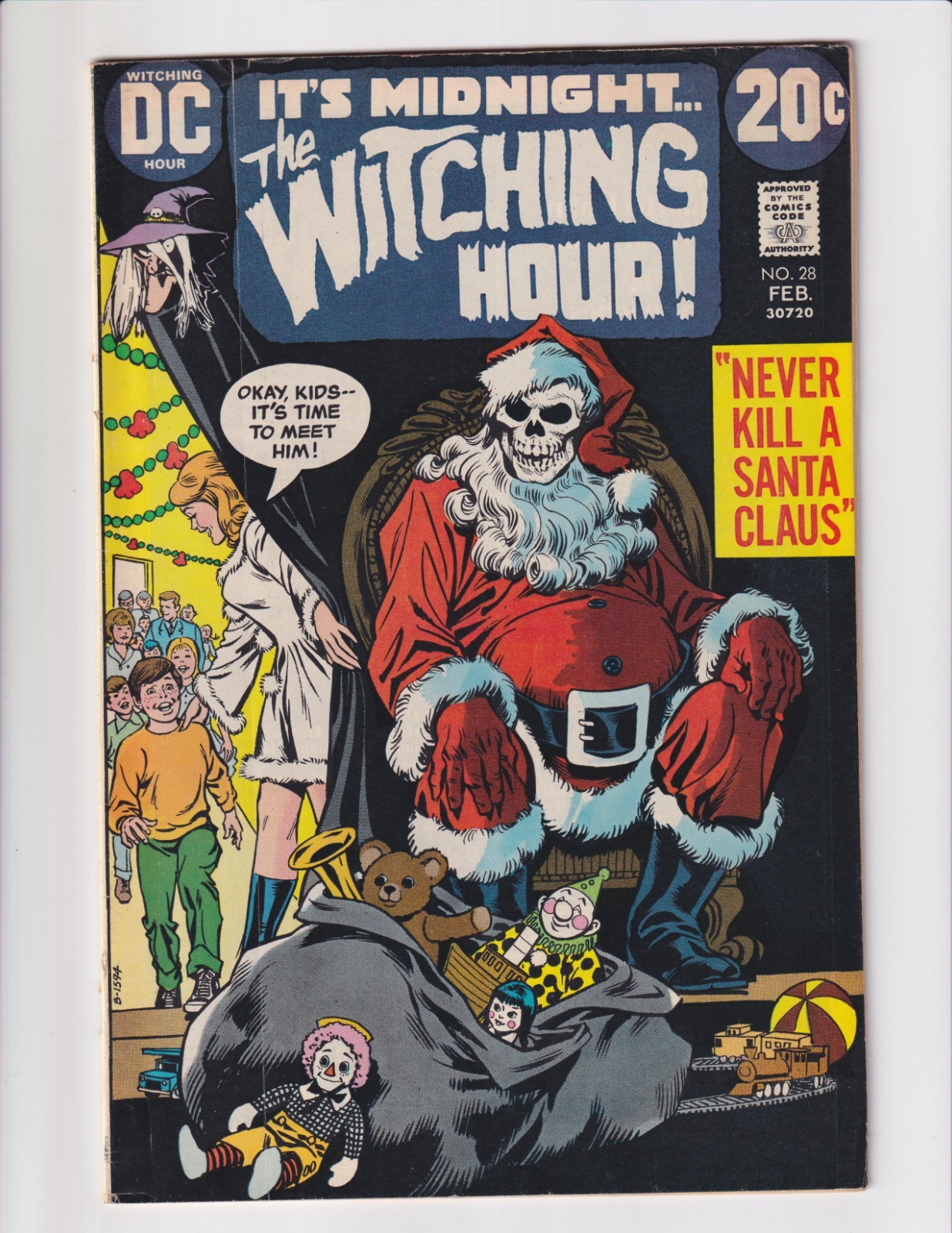 THE WITCHING HOUR #28 DC 1973 CLASSIC NICK CARDY SANTA CLAUS CHRISTMAS COVER THE WITCHING HOUR #28 DC 1973 CLASSIC NICK CARDY SANTA CLAUS CHRISTMAS COVER