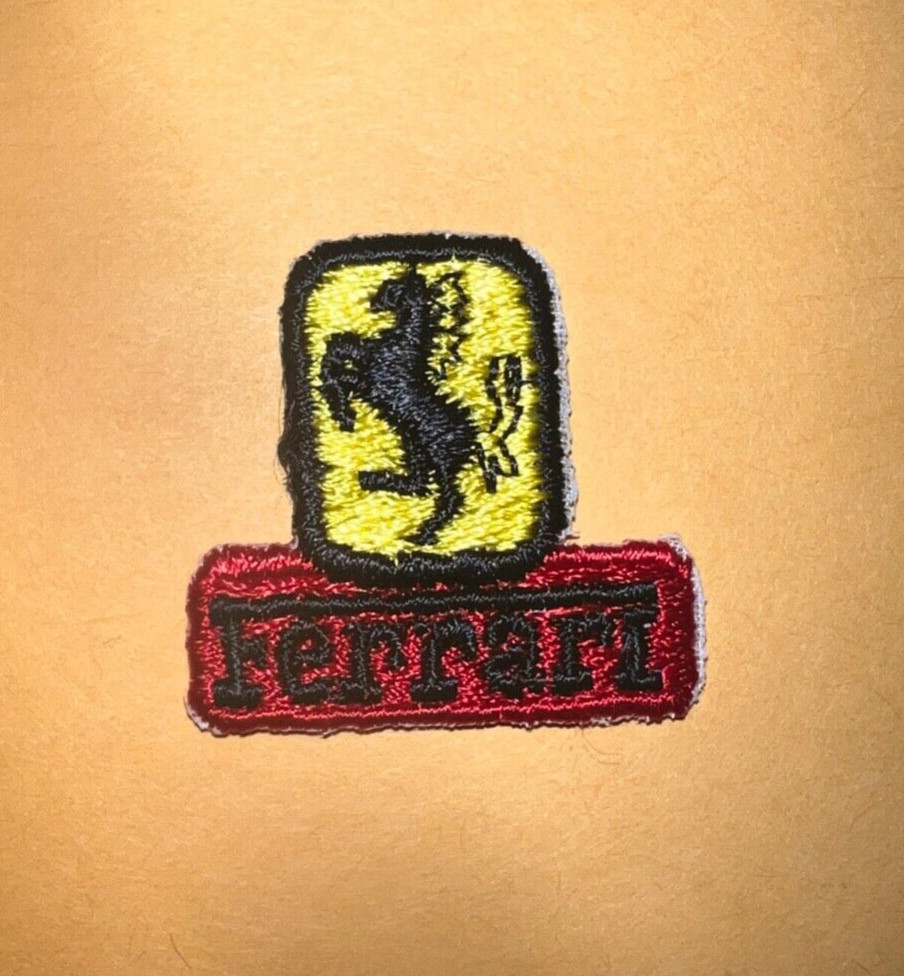 Vintage Ferrari patch, Micro Ferrari patch, Small sew on Ferrari patch Vintage Ferrari patch, Micro Ferrari patch, Small sew on Ferrari patch