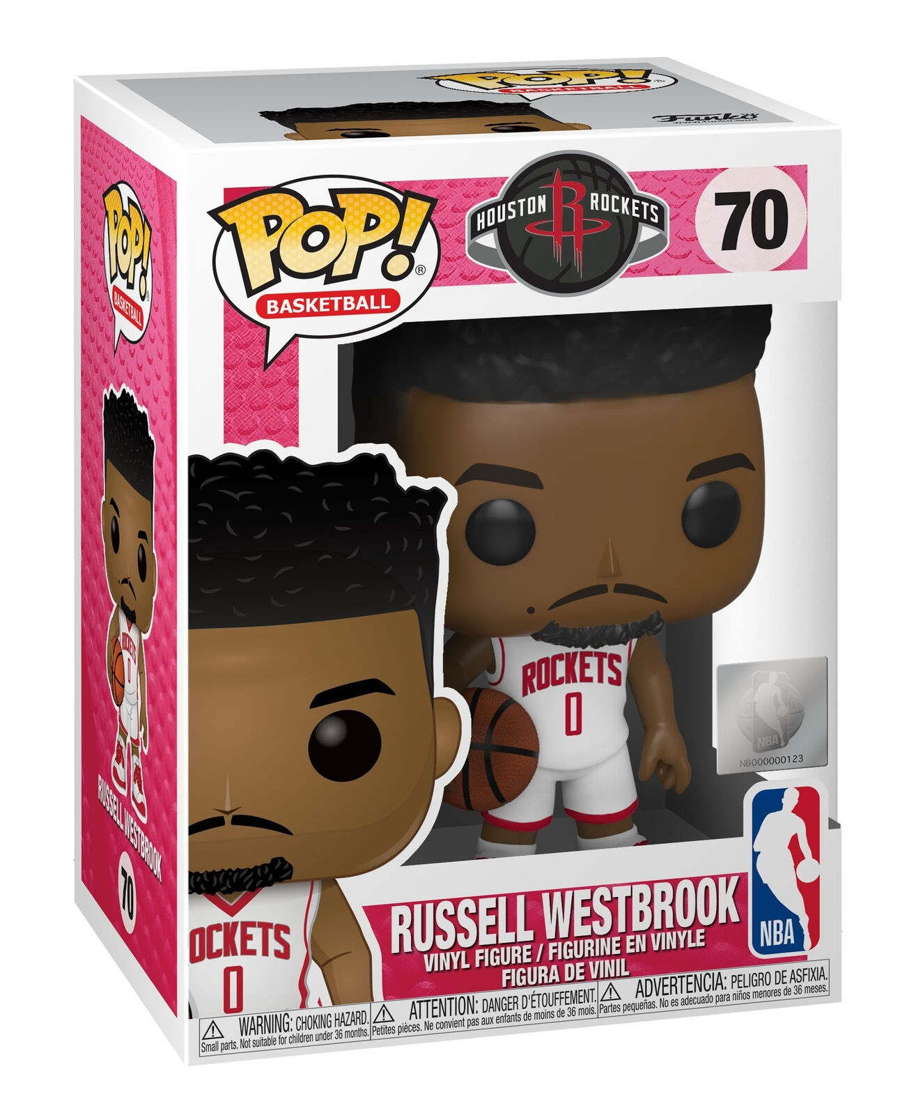 POP NBA - Rockets - Russell Westbrook New in box 70 vinyl figure