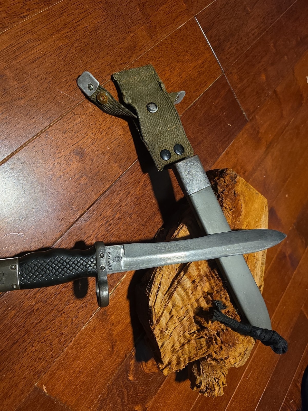 Vintage Spanish CETME. Rifle Bayonet Scabbard INI Toledo Knife Military Vintage Spanish CETME. Rifle Bayonet Scabbard INI Toledo Knife Military