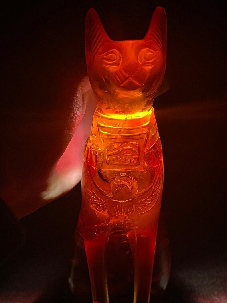 RARE ANCIENT EGYPTIAN ANTIQUE Statue Goddess Bastet Cat for Amber Stone Egypt BC RARE ANCIENT EGYPTIAN ANTIQUE Statue Goddess Bastet Cat for Amber Stone Egypt BC