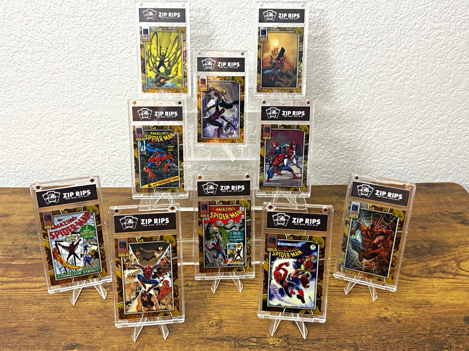 2024 Topps Chrome Marvel Spider-Man Gold SG-1 to SG-10 Complete Set 2024 Topps Chrome Marvel Spider-Man Gold SG-1 to SG-10 Complete Set