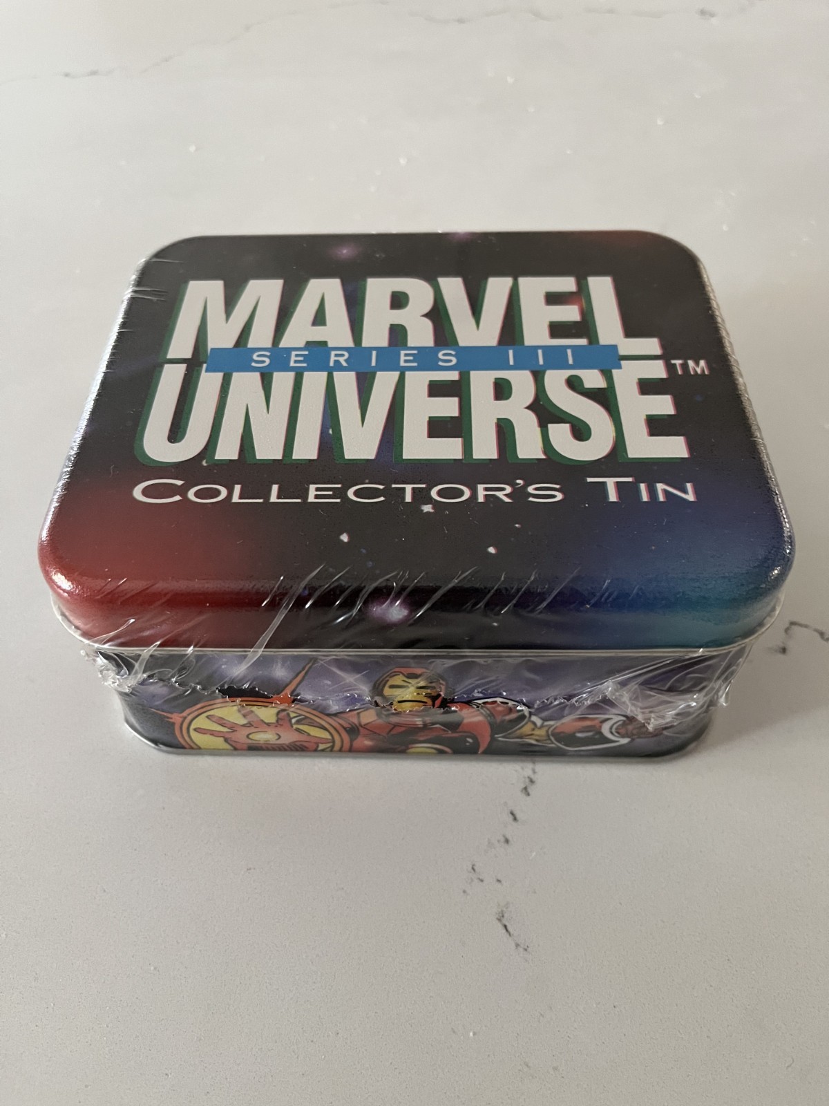 1992 Skybox Marvel Universe Series 3 Factory Sealed Collector's Tin 1992 Skybox Marvel Universe Series 3 Factory Sealed Collector's Tin