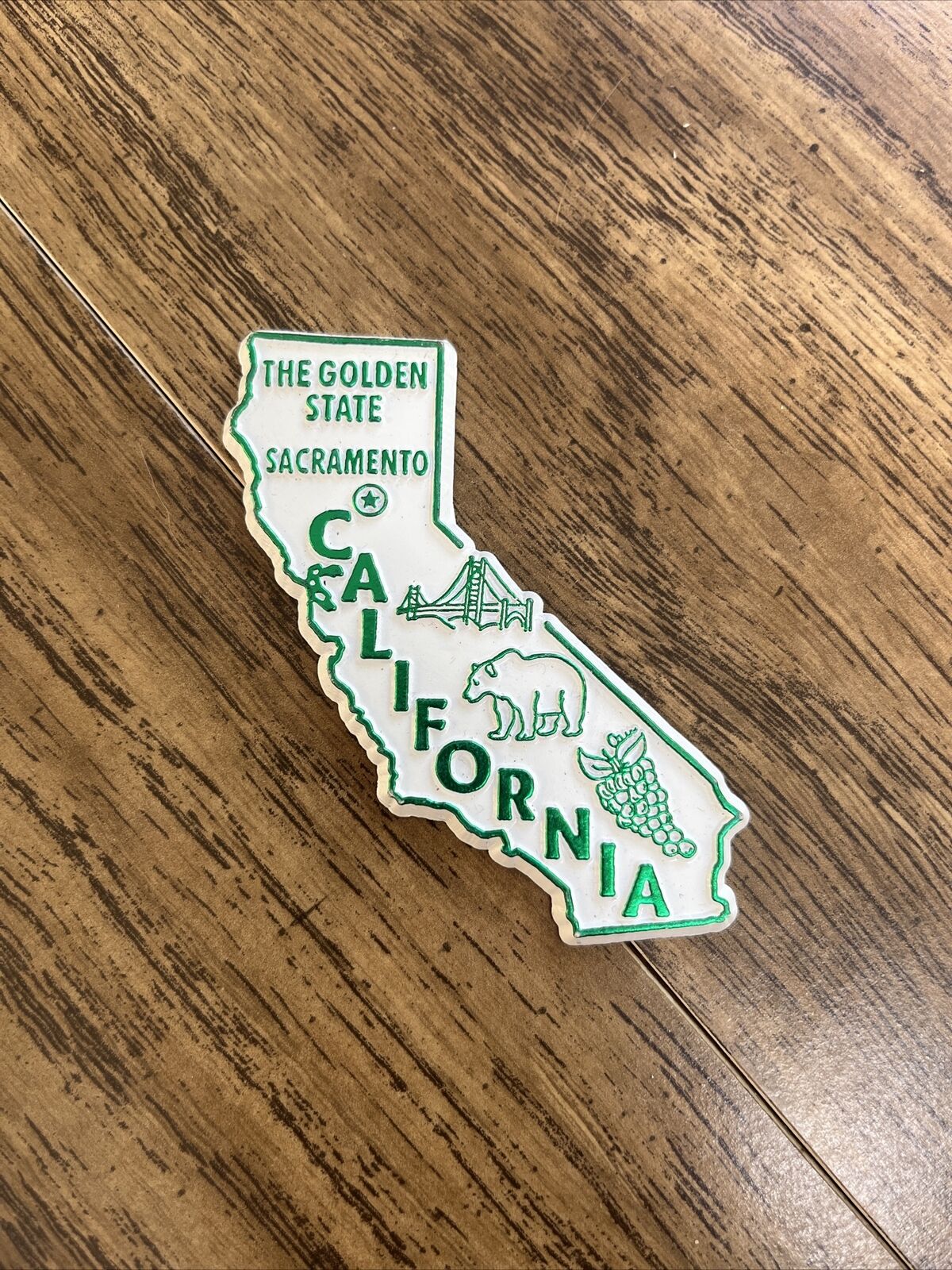 California The Golden State Fridge Magnet