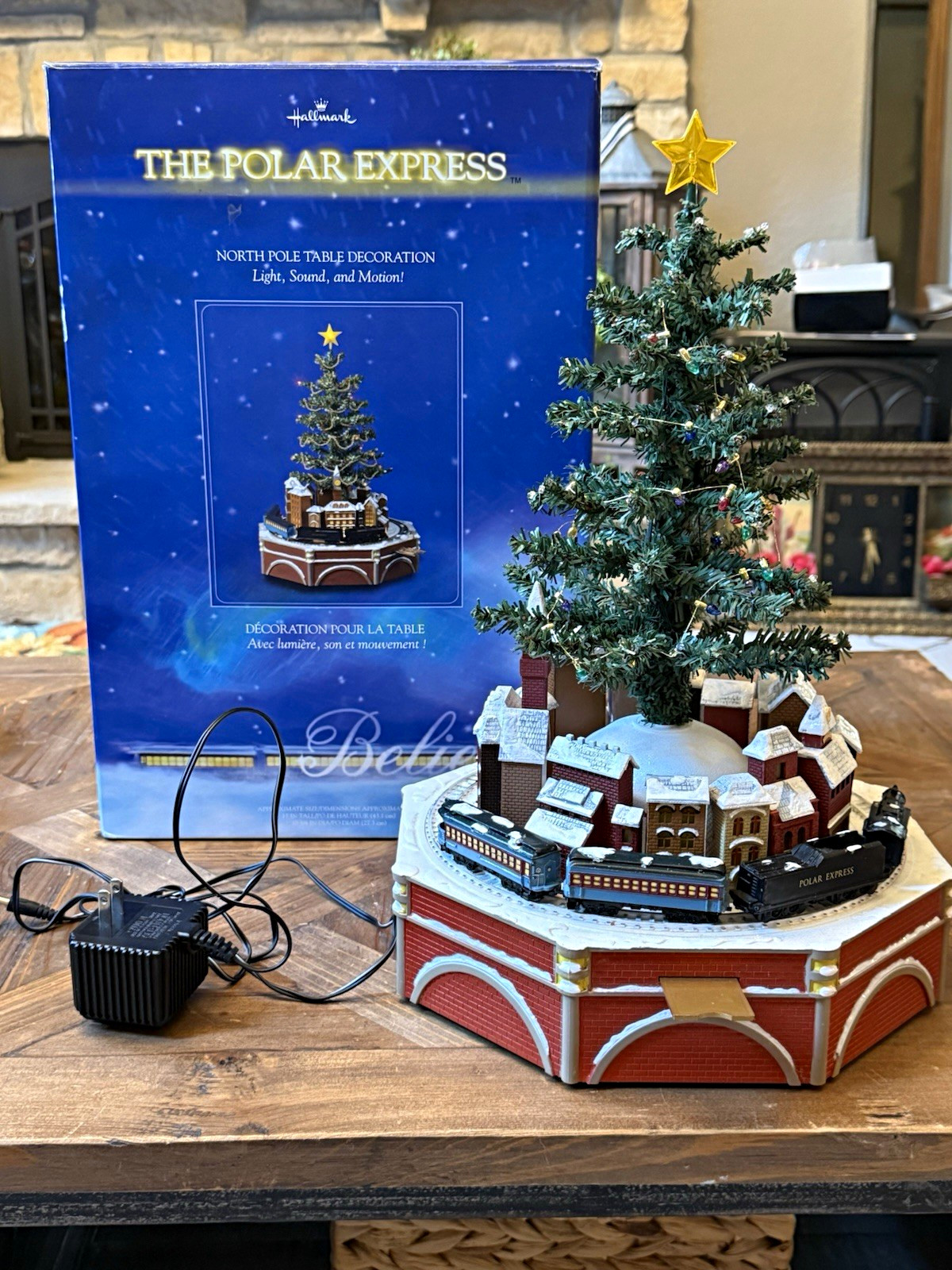 Hallmark The Polar Express North Pole Table Decoration Lighted Sound Motion