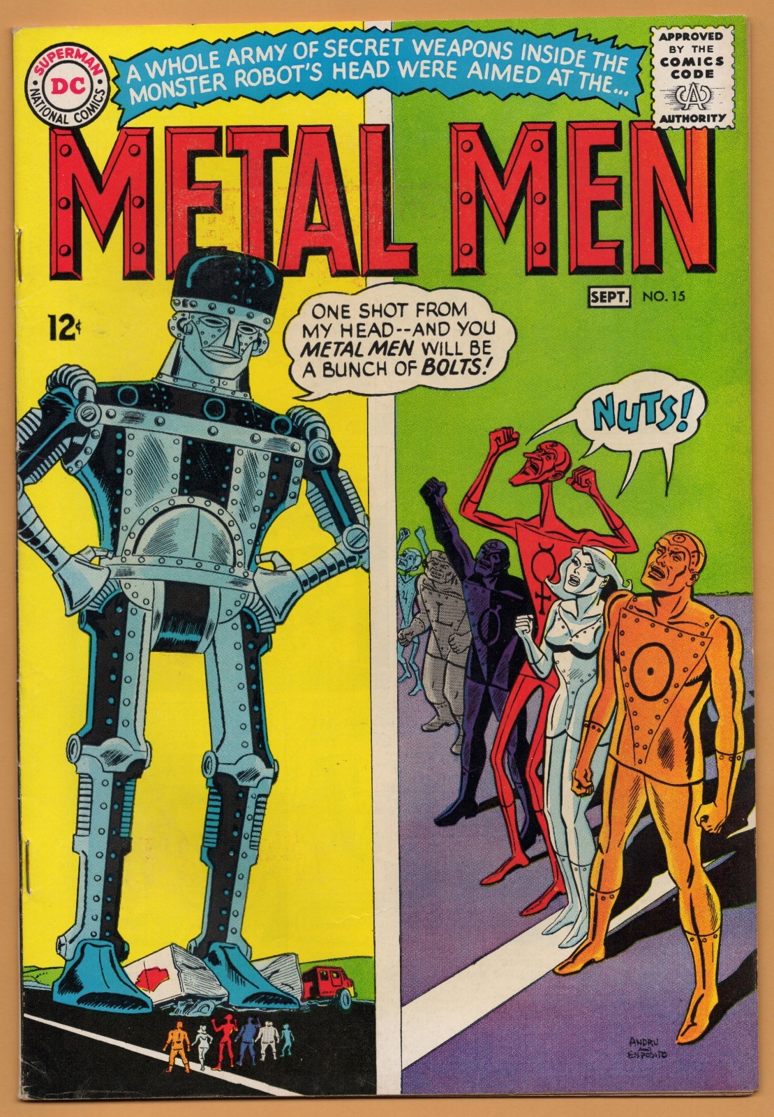 METAL MEN   # 15    8.0       VERY FINE