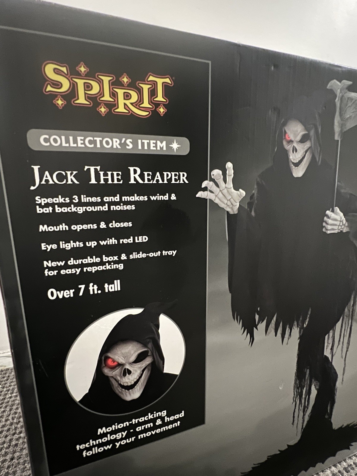 Spirit Halloween Jack the Reaper 7.5 Ft Animatronic NEW Local Pickup Spirit Halloween Jack the Reaper 7.5 Ft Animatronic NEW Local Pickup