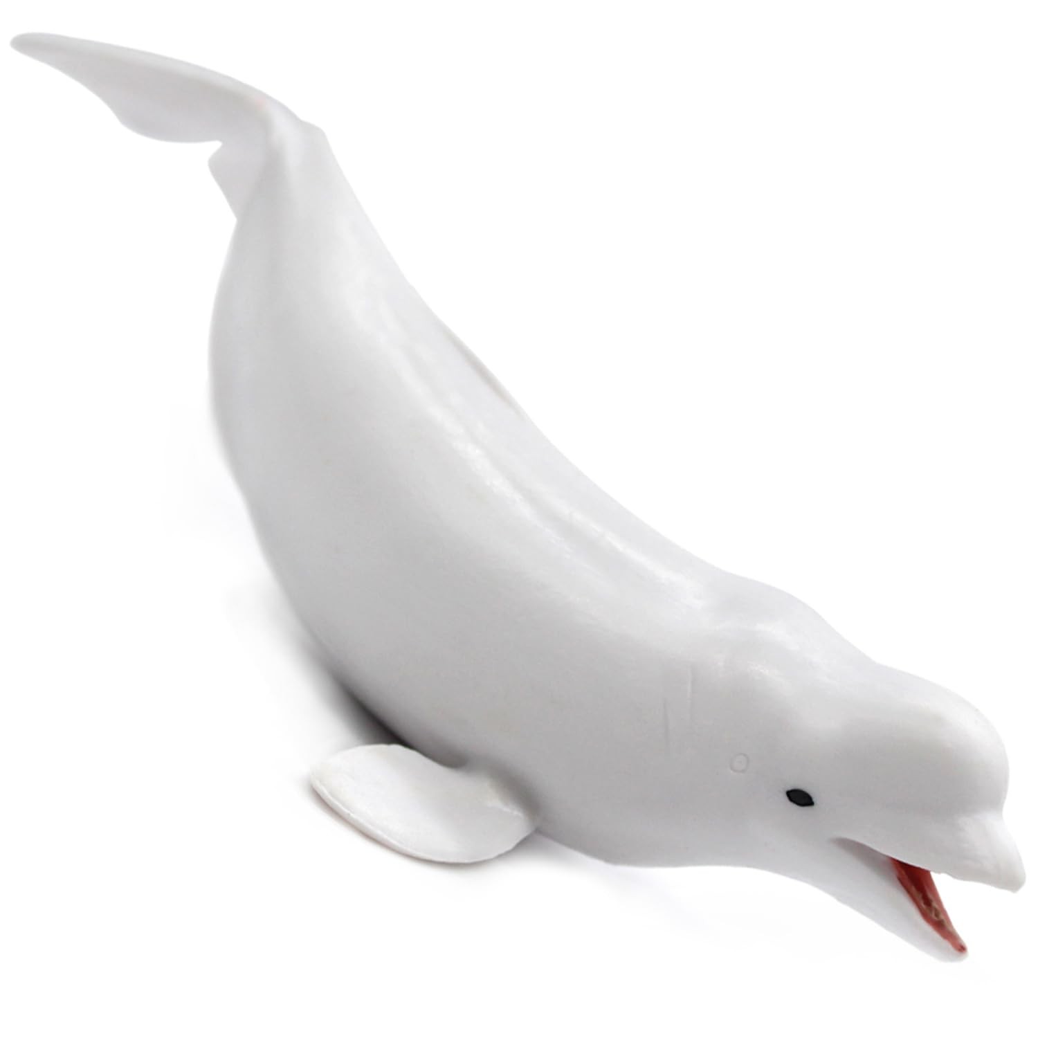 White 01 Beluga Whale Figurine Model Statue Decoration Educational Collectible