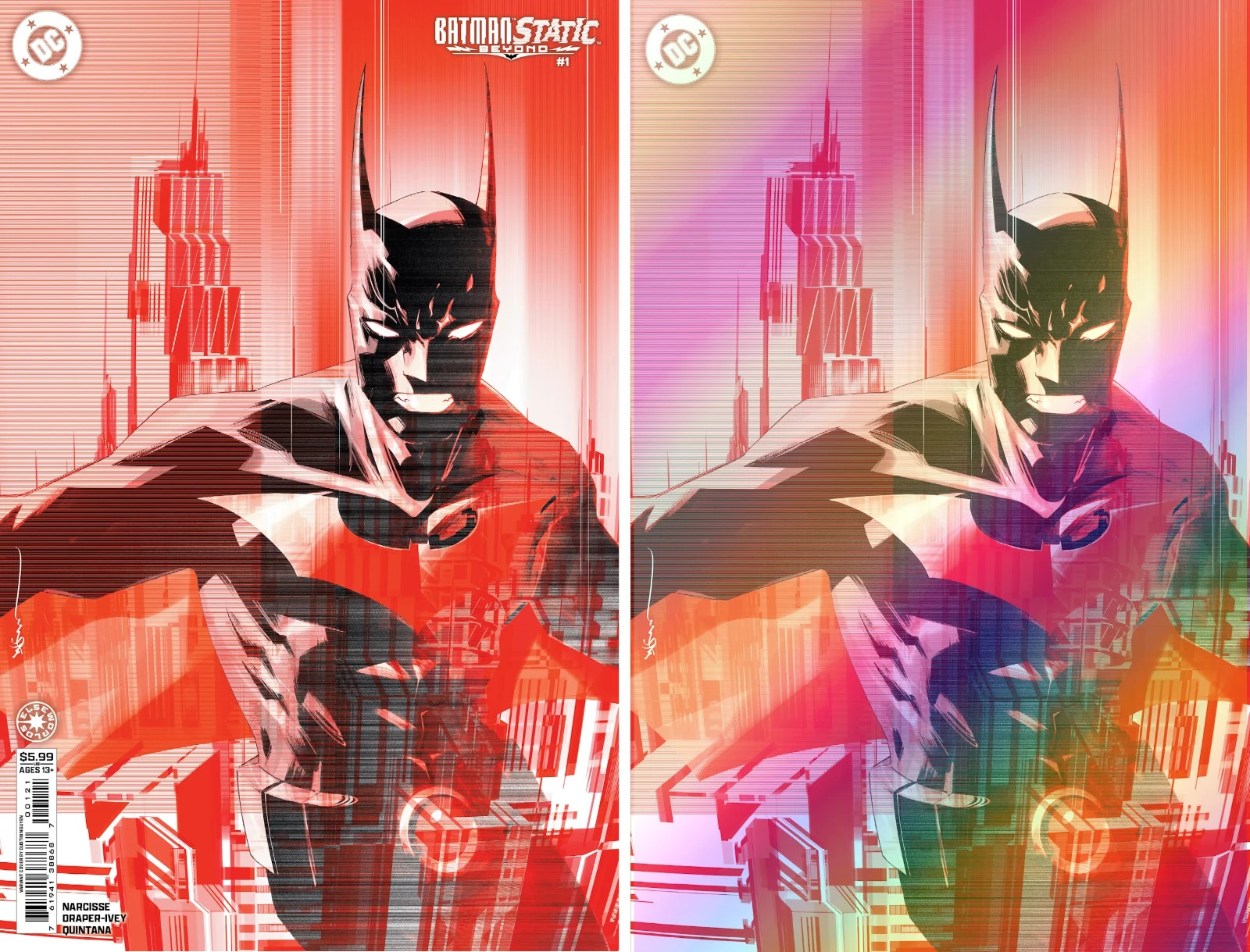 BATMAN/STATIC: BEYOND #1 (DUSTIN NGUYEN VARIANT/FOIL COMIC SET)(2025) ~ DC BATMAN/STATIC: BEYOND #1 (DUSTIN NGUYEN VARIANT/FOIL COMIC SET)(2025) ~ DC