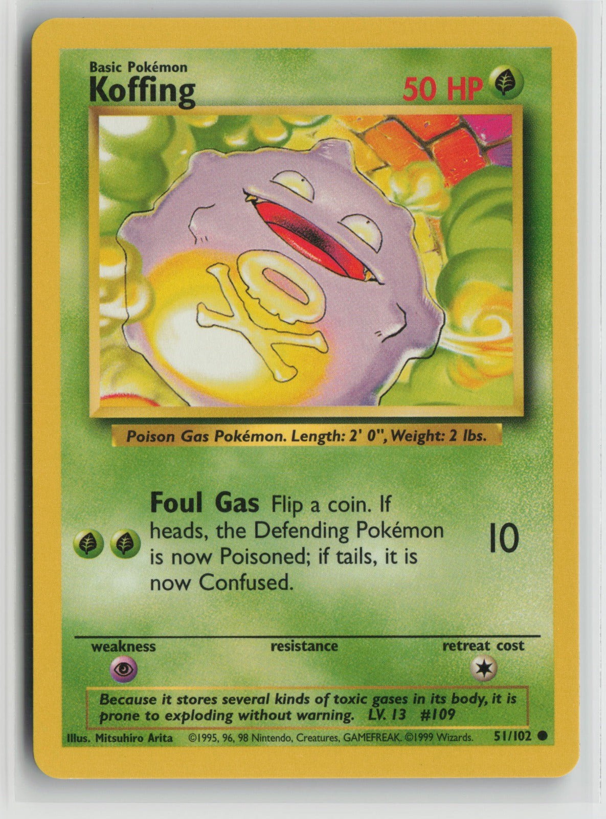 Koffing Common BS 051/102 NM Koffing Common BS 051/102 NM