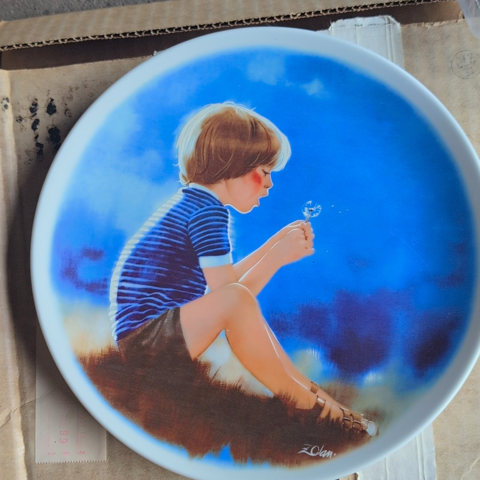 Viletta Donald Zolan Erik and Dandelion Fine China LE Numbered Plate #2298C Viletta Donald Zolan Erik and Dandelion Fine China LE Numbered Plate #2298C