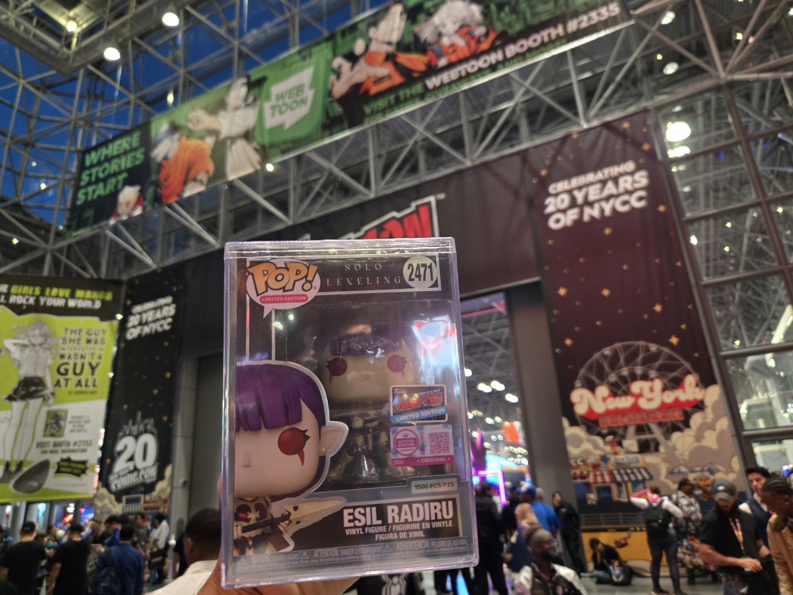 New York Comic Con 2026 FUNKO POP SOLO LEVELING ESIL RADIRU UNMASKED LE1500 New York Comic Con 2026 FUNKO POP SOLO LEVELING ESIL RADIRU UNMASKED LE1500