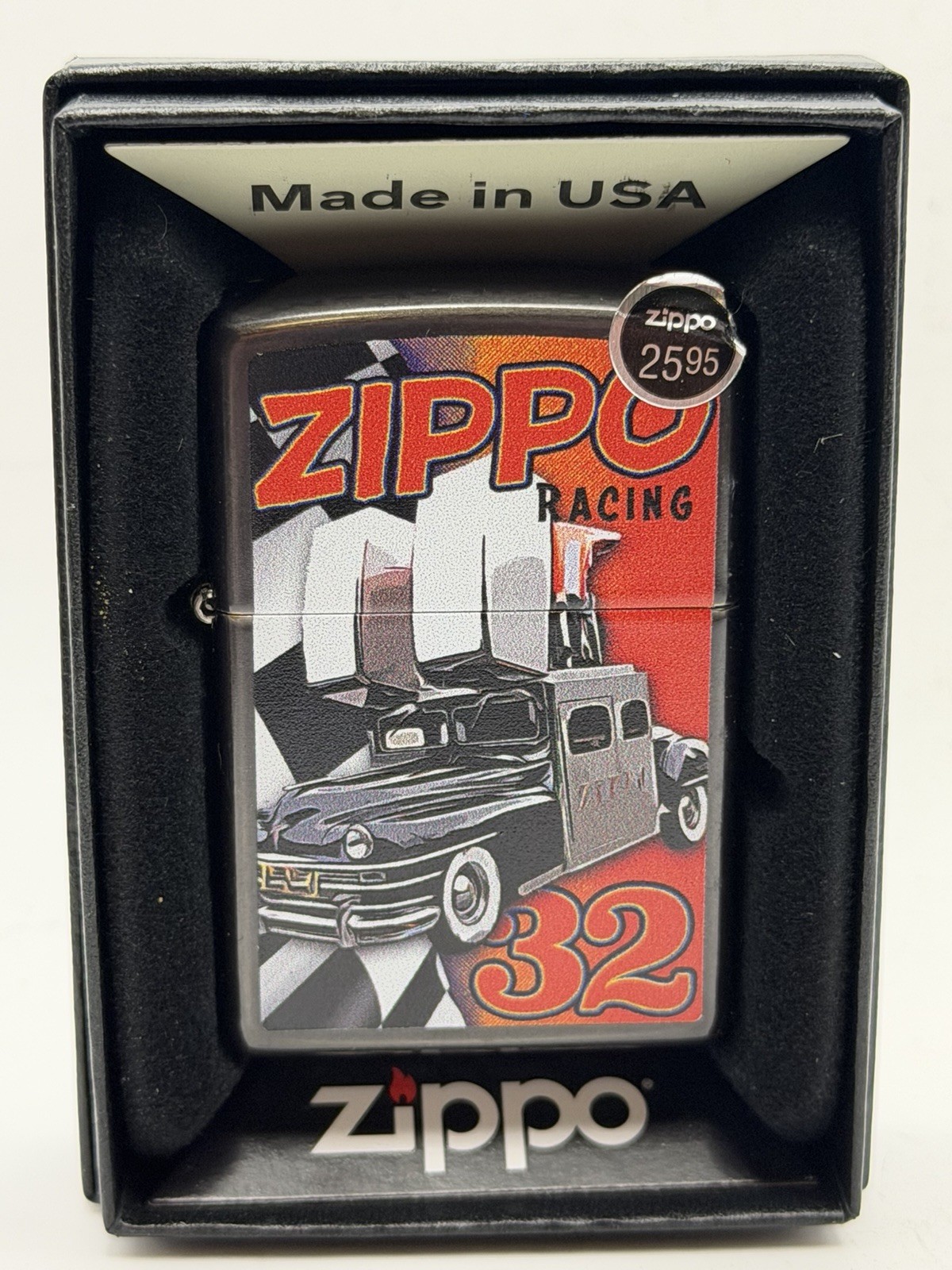 Zippo Racing 32 Vintage Zippo Car Toffee 2026 Zippo Lighter New 47508