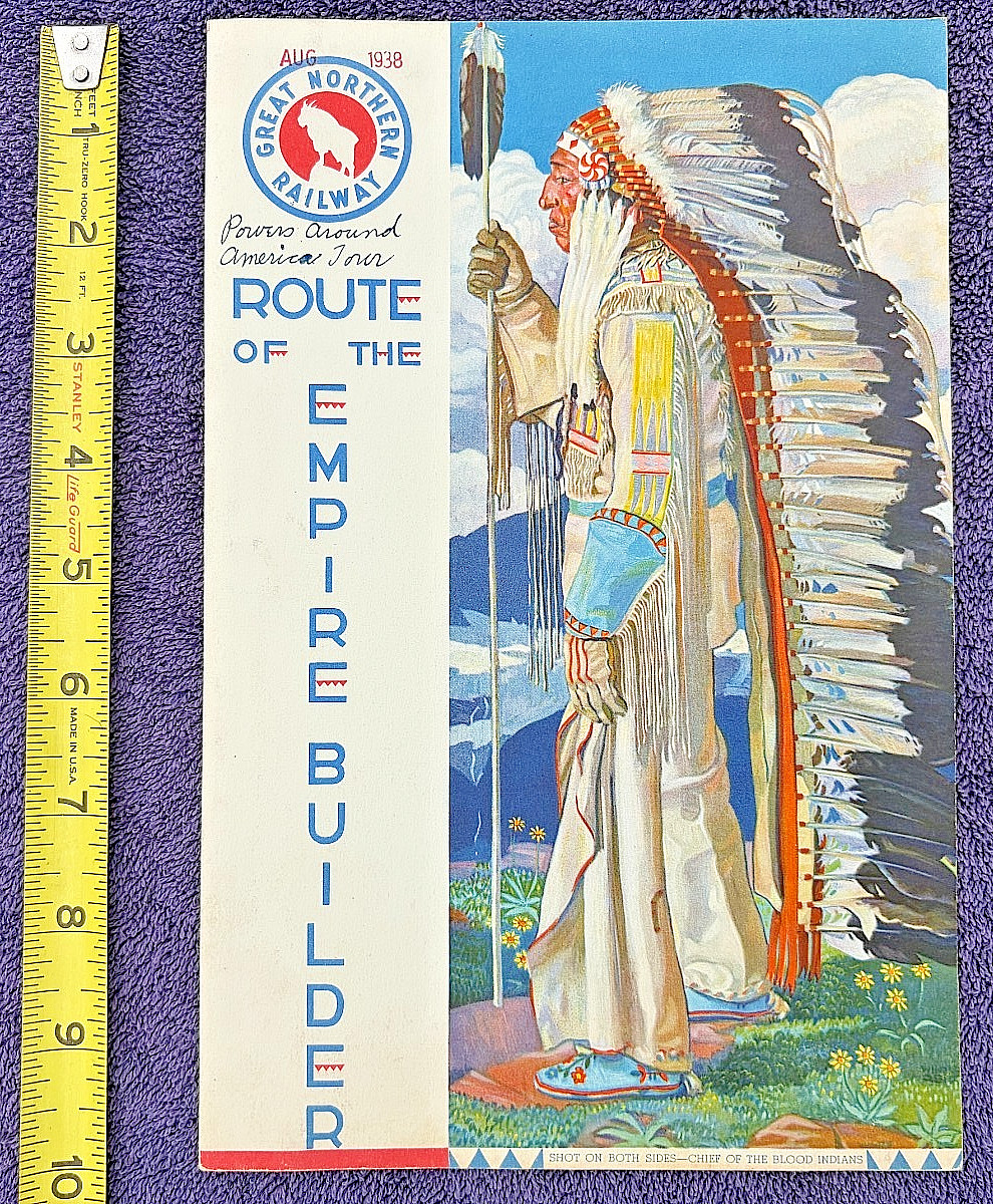 1938 Great Northern Railroad Menu St Mary's Lake Montana Railway Dining Train 1938 Great Northern Railroad Menu St Mary's Lake Montana Railway Dining Train