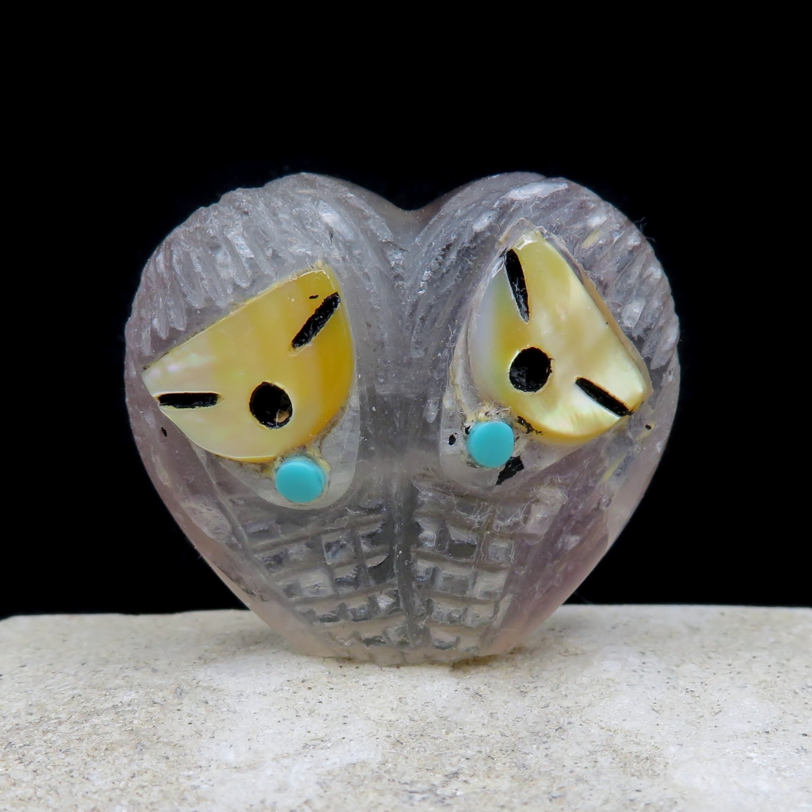Zuni Fetish-Native American-Little Fluorite Double CORN MAIDEN-Kateri Sanchez Zuni Fetish-Native American-Little Fluorite Double CORN MAIDEN-Kateri Sanchez