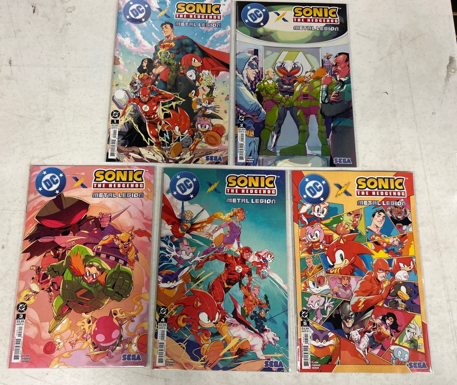 DC x Sonic the Hedgehog: The Metal Legion #1-5 Complete Series 2026 Main Cover A DC x Sonic the Hedgehog: The Metal Legion #1-5 Complete Series 2026 Main Cover A