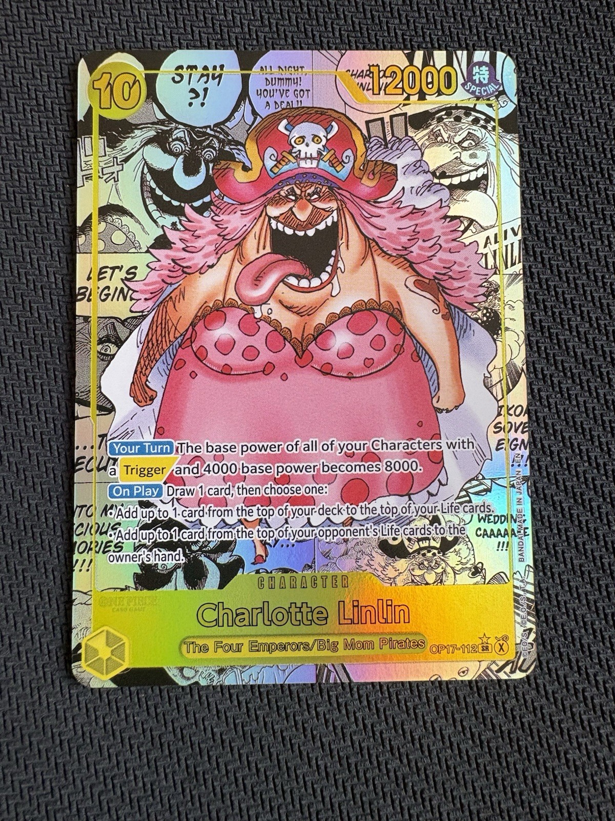 One Piece TCG Op17 Charlotte Linlin Manga Alt Art English One Piece TCG Op17 Charlotte Linlin Manga Alt Art English