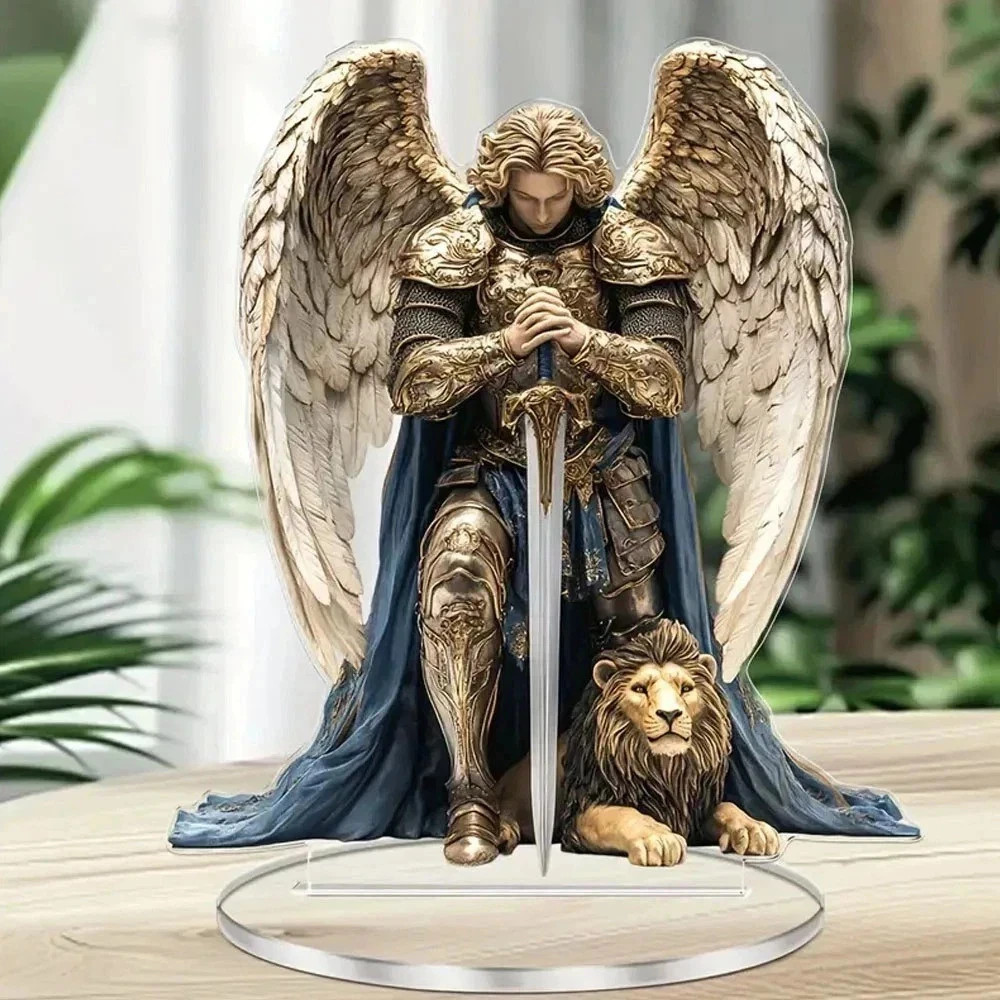 Archangel Michael Statue Religious Home Office Desktop Decor Father's Day Gift Archangel Michael Statue Religious Home Office Desktop Decor Father's Day Gift