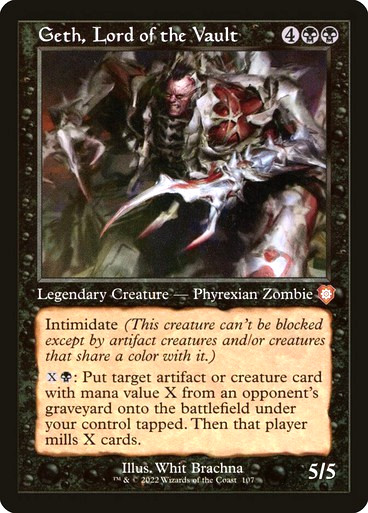 MTG - Geth, Lord of the Vault - Retro - The Brothers' War - Magic the Gathering MTG - Geth, Lord of the Vault - Retro - The Brothers' War - Magic the Gathering