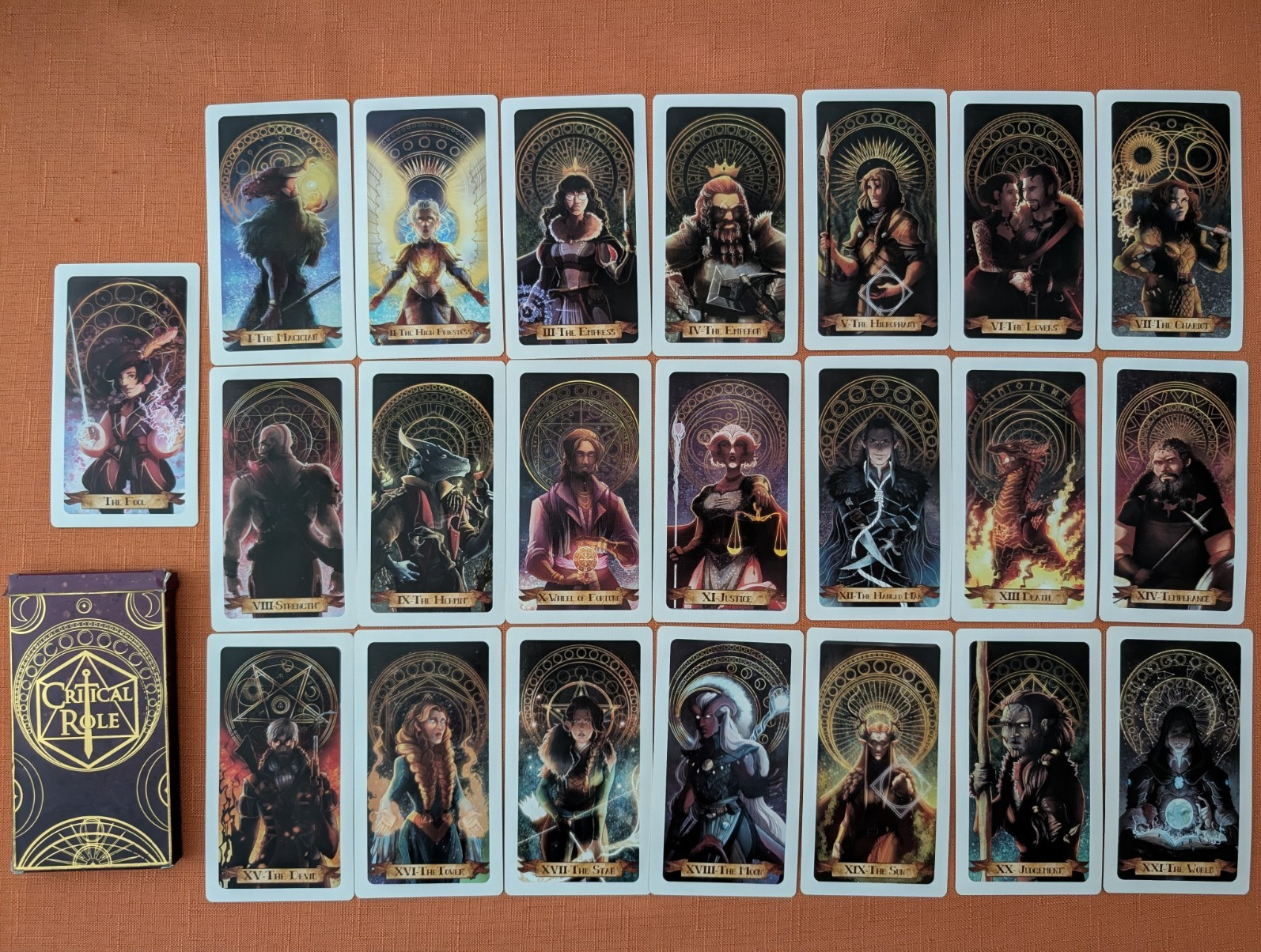 Critical Role Tarot Major Arcana Deck Original Box Vox Machina D&D DnD Critical Role Tarot Major Arcana Deck Original Box Vox Machina D&D DnD