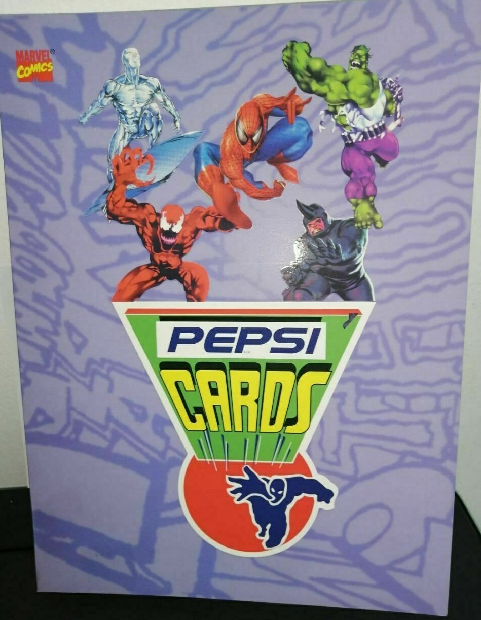 1995 Marvel Pepsicards Binder + Full Set Basic + Specials + Holograms Reprint 1995 Marvel Pepsicards Binder + Full Set Basic + Specials + Holograms Reprint