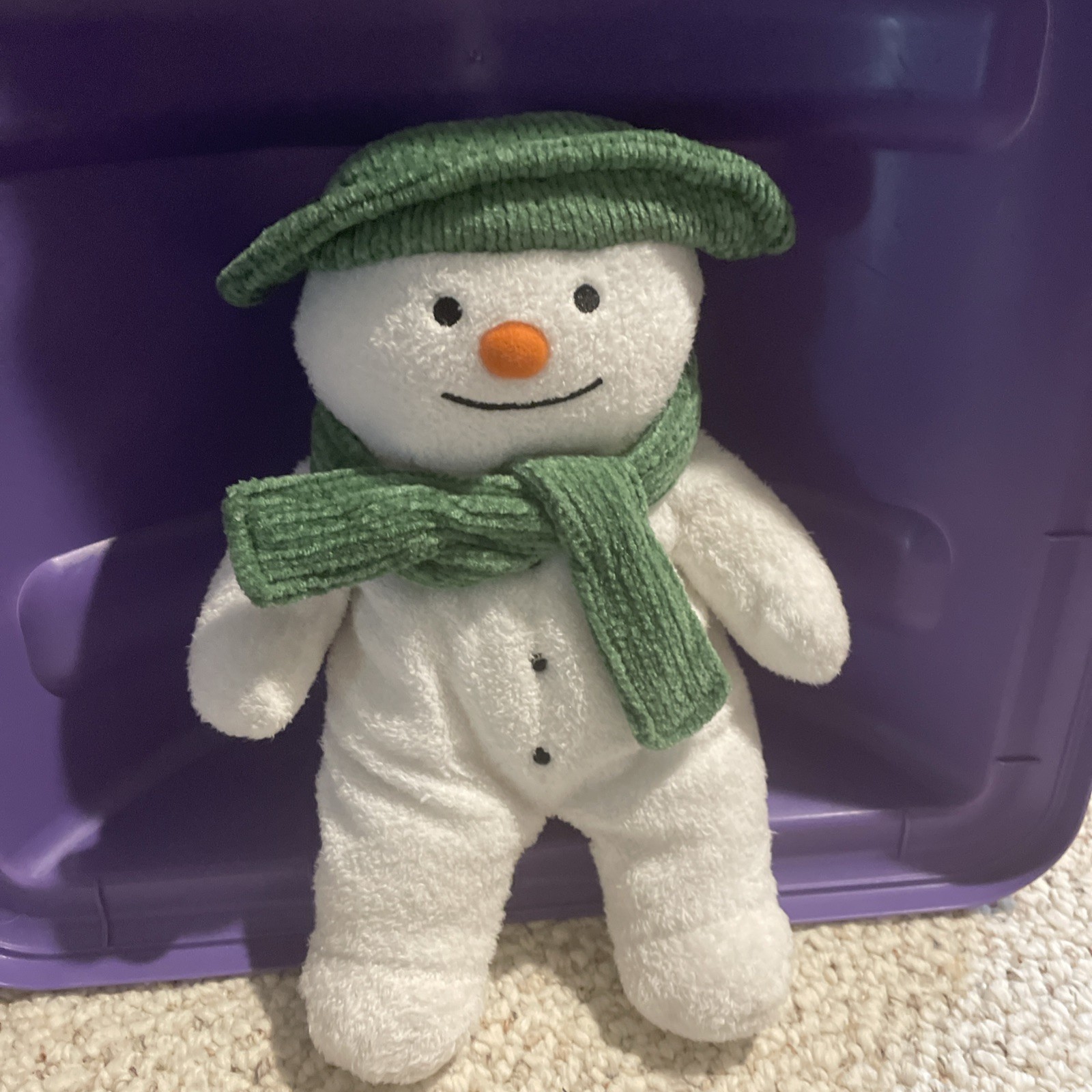 10 Inch Stuffed Snowman With Jingle Bell Inside From The Snowman Movie 10 Inch Stuffed Snowman With Jingle Bell Inside From The Snowman Movie