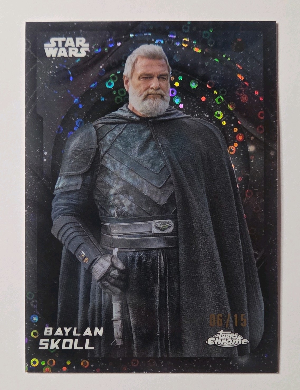 2026 Topps Chrome Star Wars Baylan Skoll Galaxy Refractor /15 π π₯ 2026 Topps Chrome Star Wars Baylan Skoll Galaxy Refractor /15 π π₯