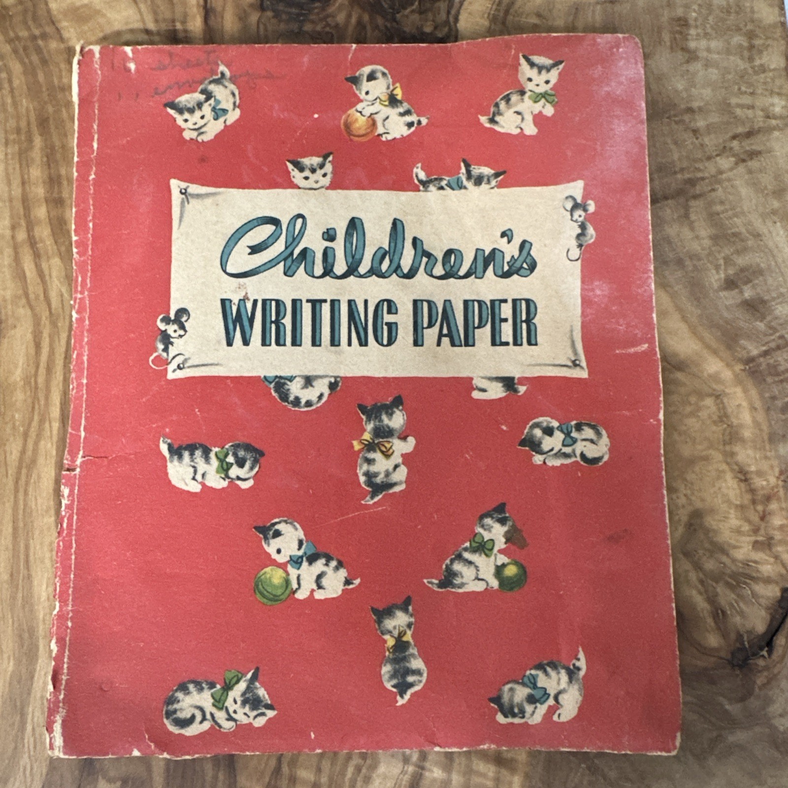Vintage 1950s Whitman Children’s Writing Paper Stationery Set Kittens Vintage 1950s Whitman Children’s Writing Paper Stationery Set Kittens