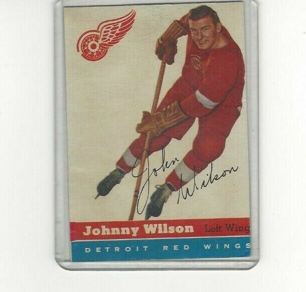 1954-55 Topps #4 Johnny Wilson Detroit Red Wings 