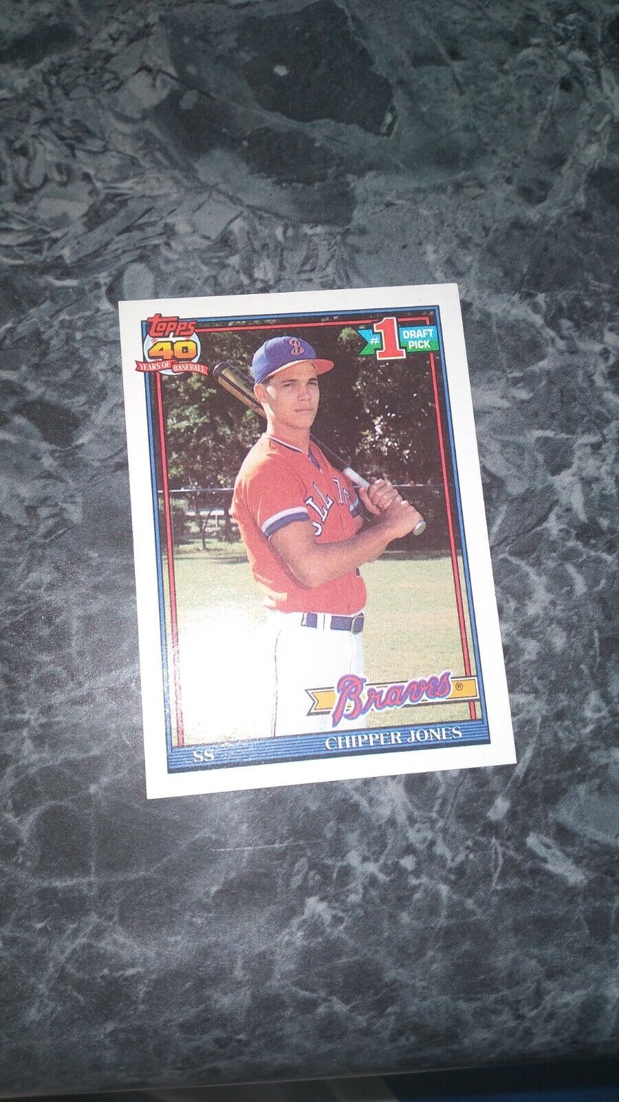 Topps 1991 Chipper Jones Atlanta Braves #333 Baseball Card