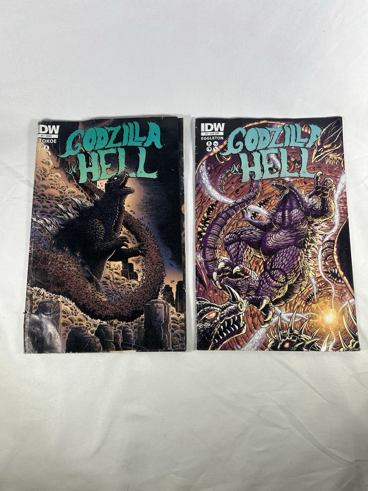 Godzilla in Hell #1 And #2 1st Print James Stokoe IDW Comics 2015