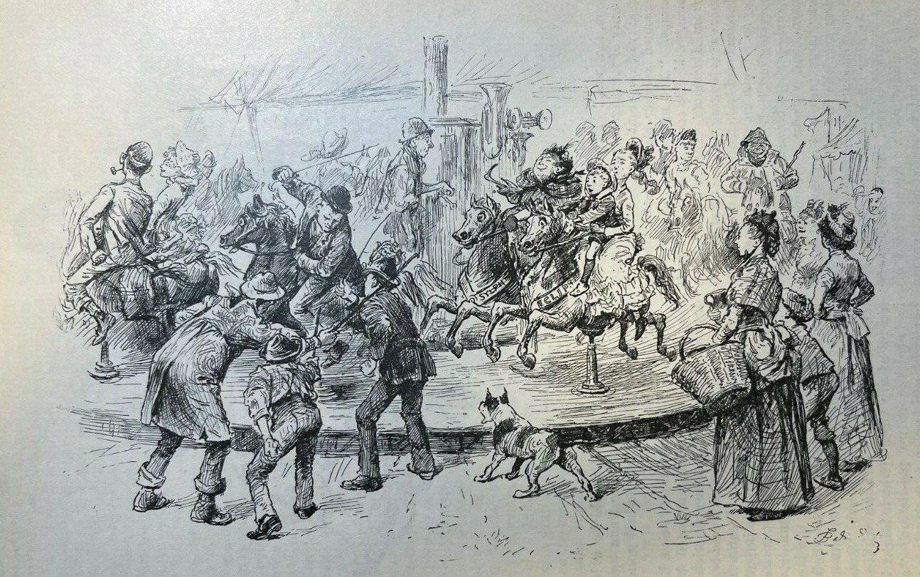 1888 Gypsy Fair in Surrey England illustrated 1888 Gypsy Fair in Surrey England illustrated